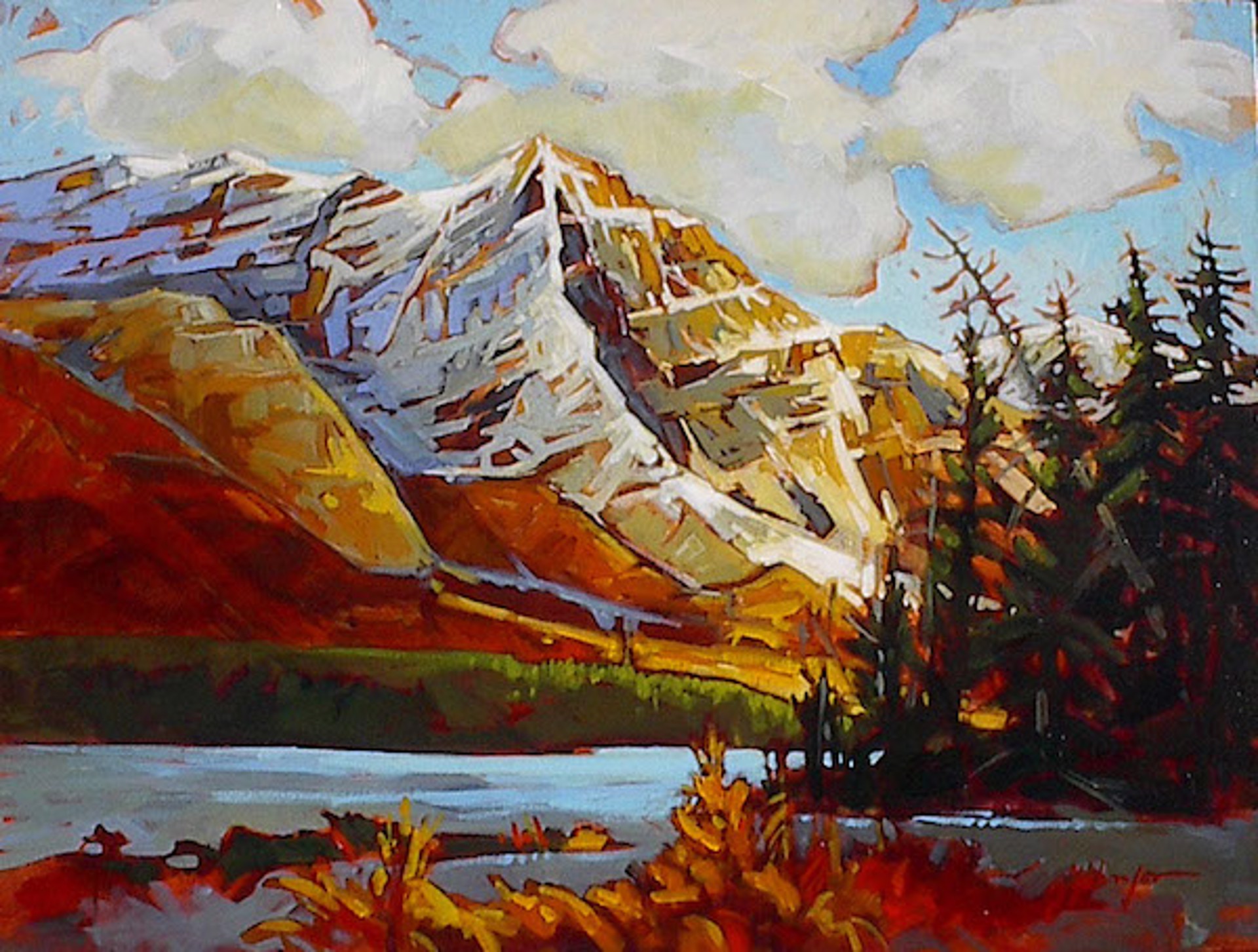Mountain Scene Yoho by Gail Johnson