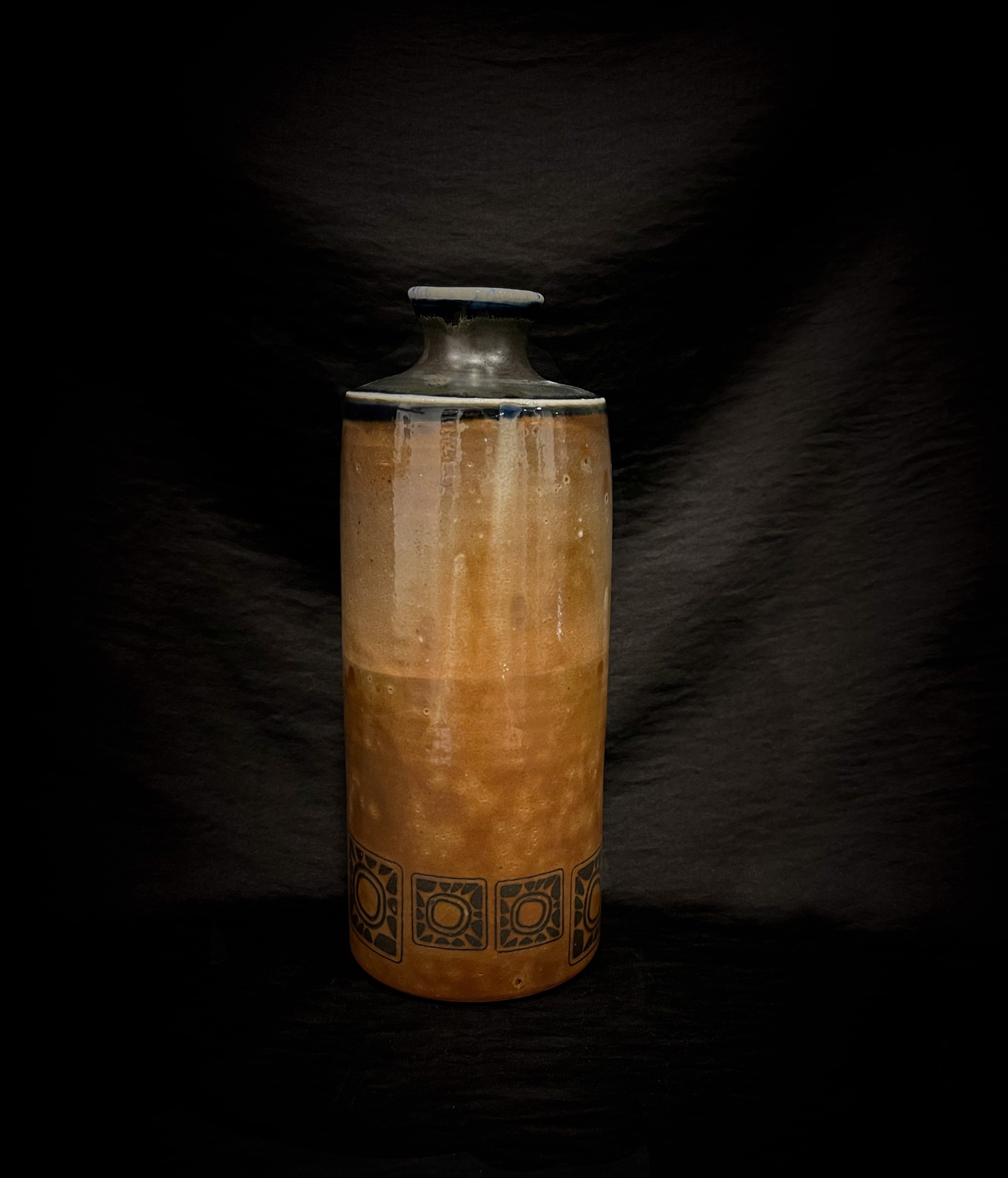 Soda Fired Large Bottle by Karen Heathman