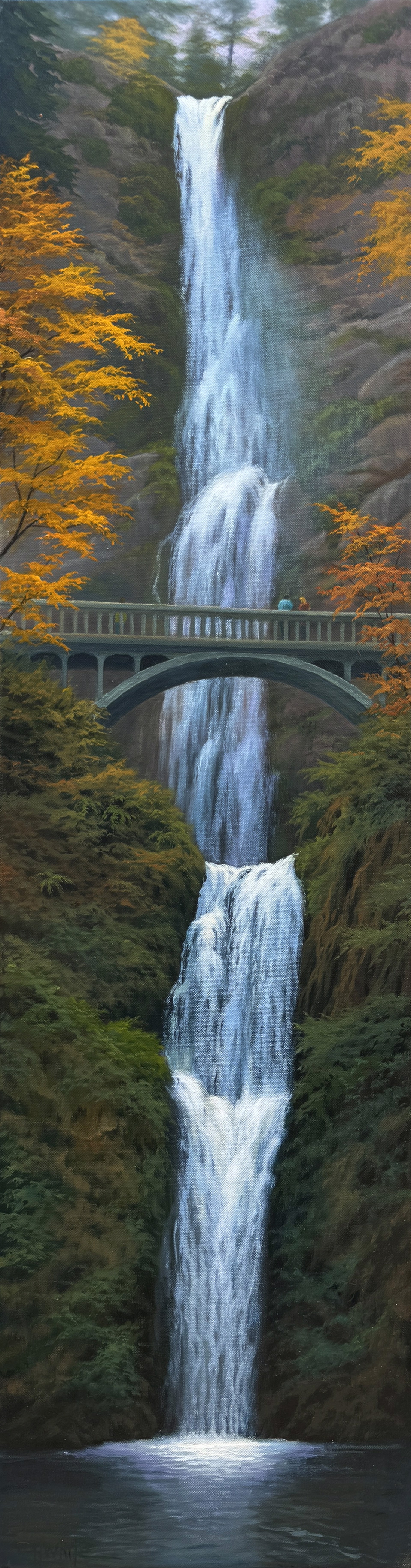 Multnomah Falls by Charles White