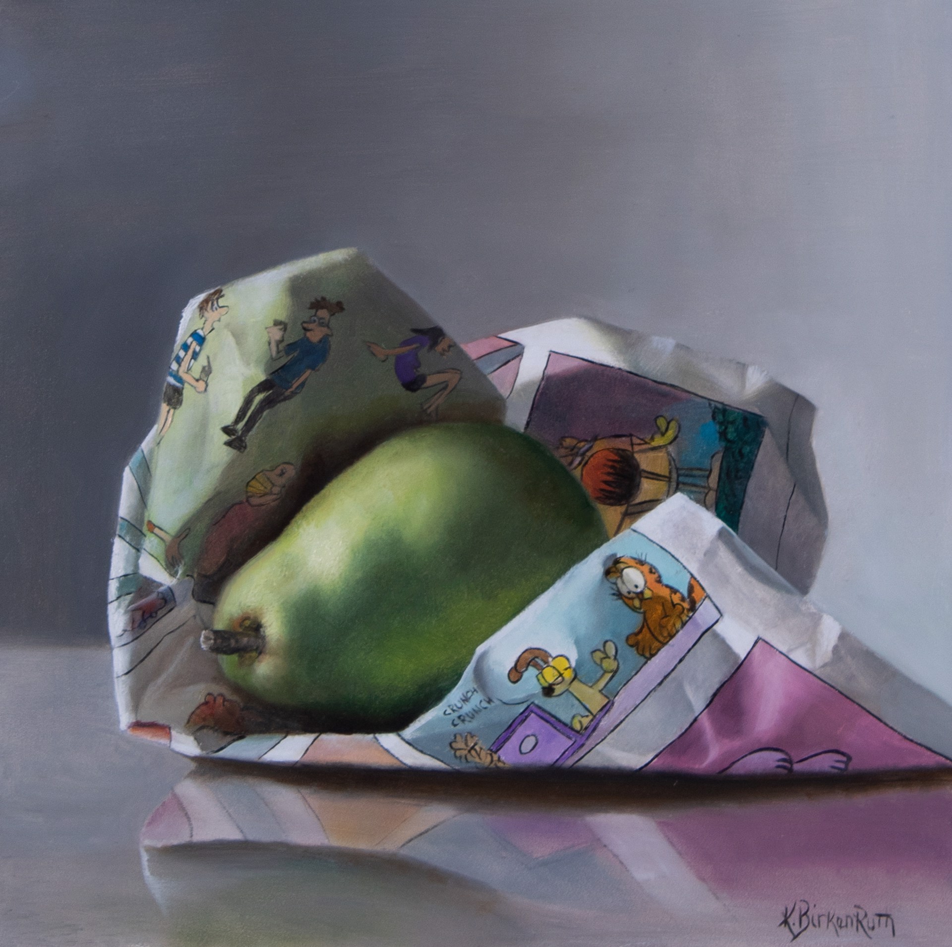Comical Pear by Kelly Birkenruth