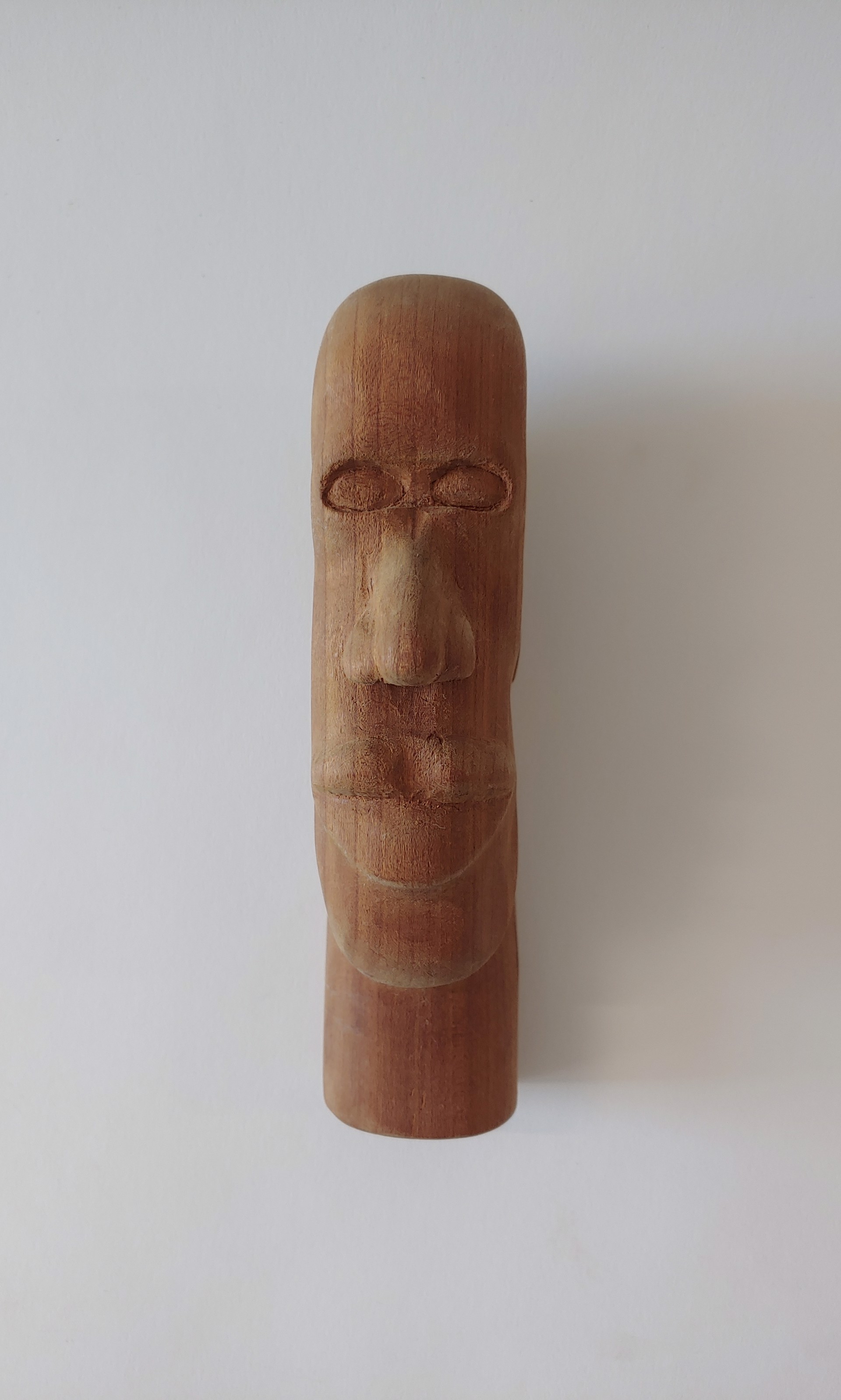Unfinished Face #2 - Wood Sculpture by David Amdur