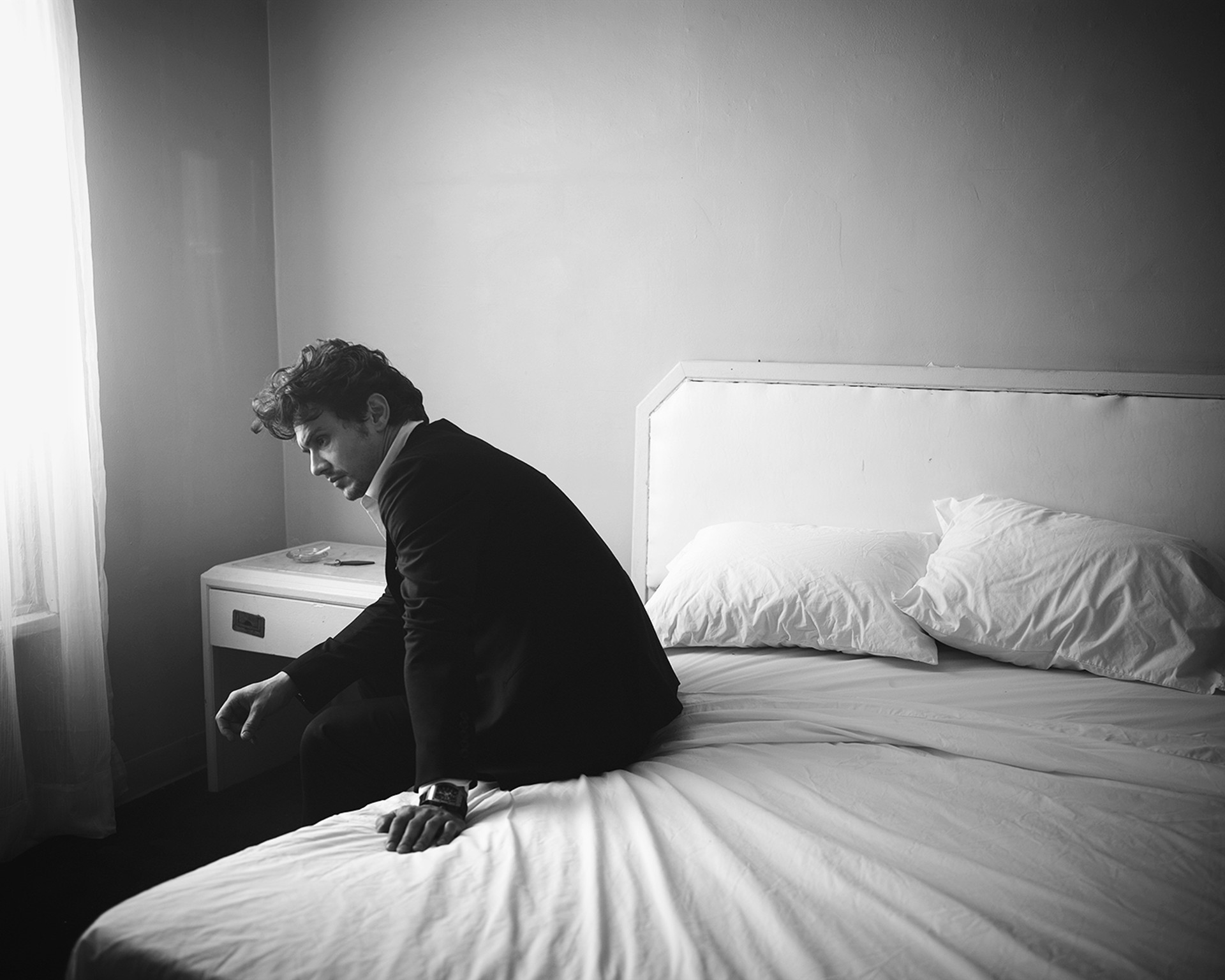 11031 James Franco Bed BW by Timothy White