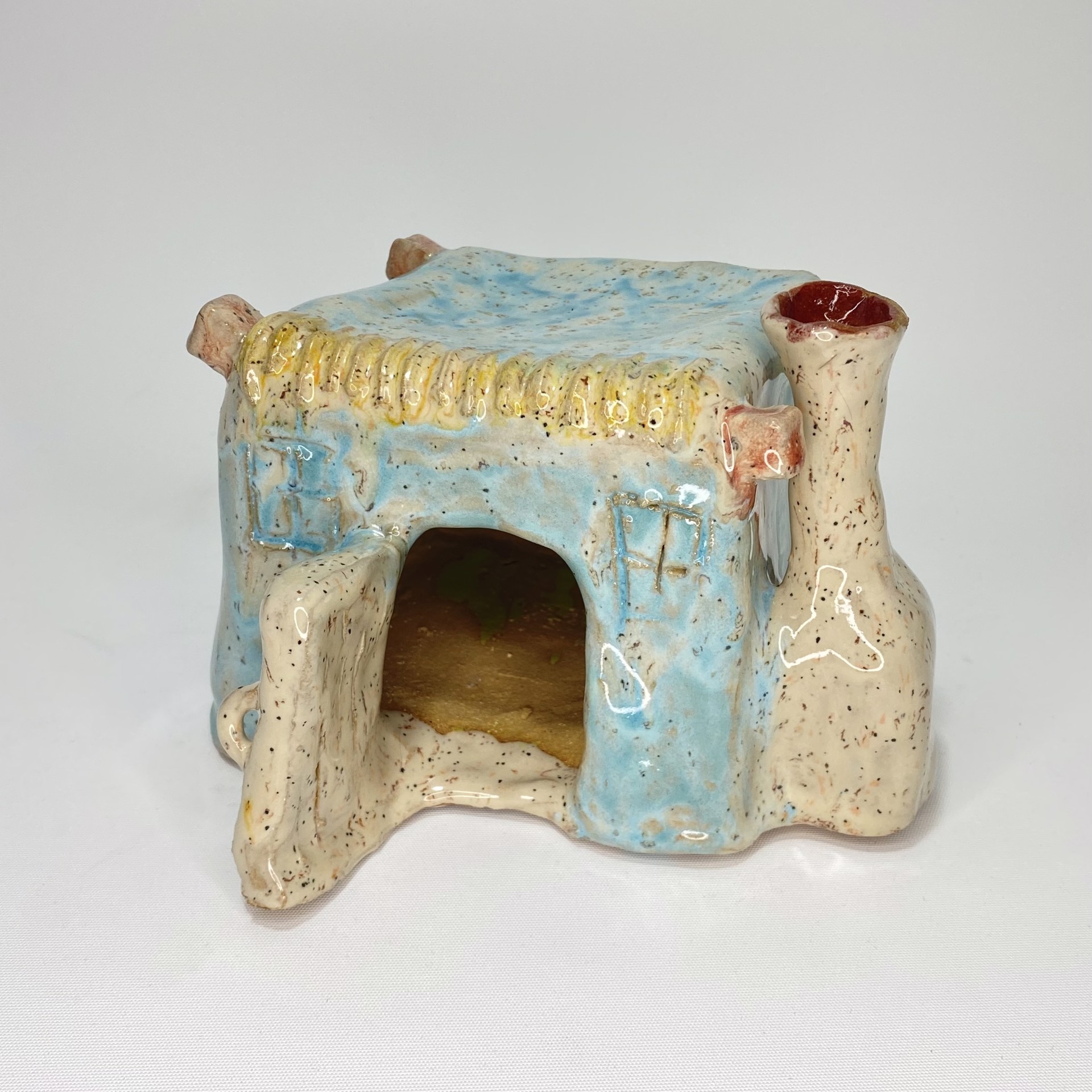 "Sky Blue Adobe" by Stephanie F. by One Step Beyond