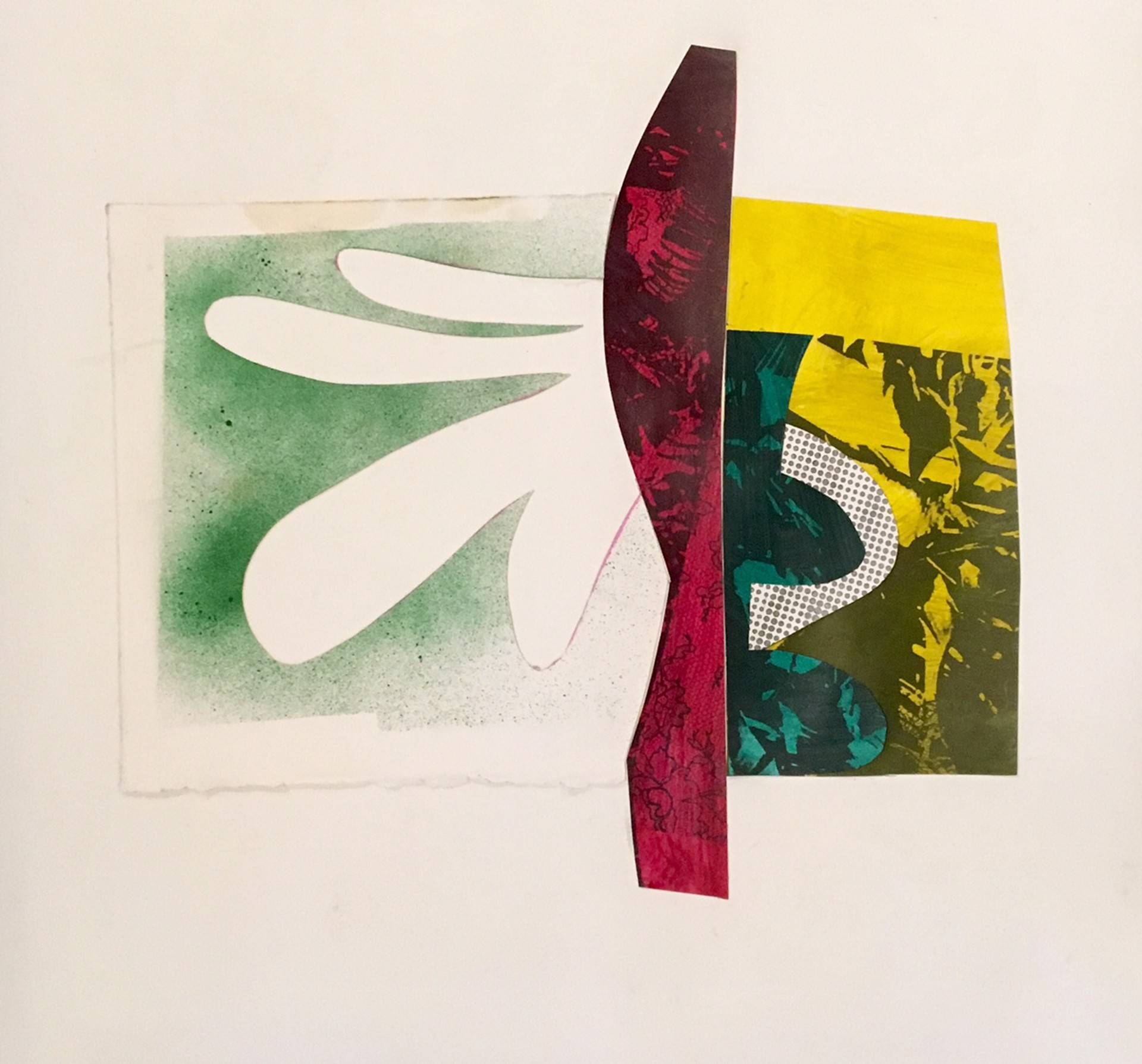 Untitled (palm tree collage) by Sheldon Greenberg