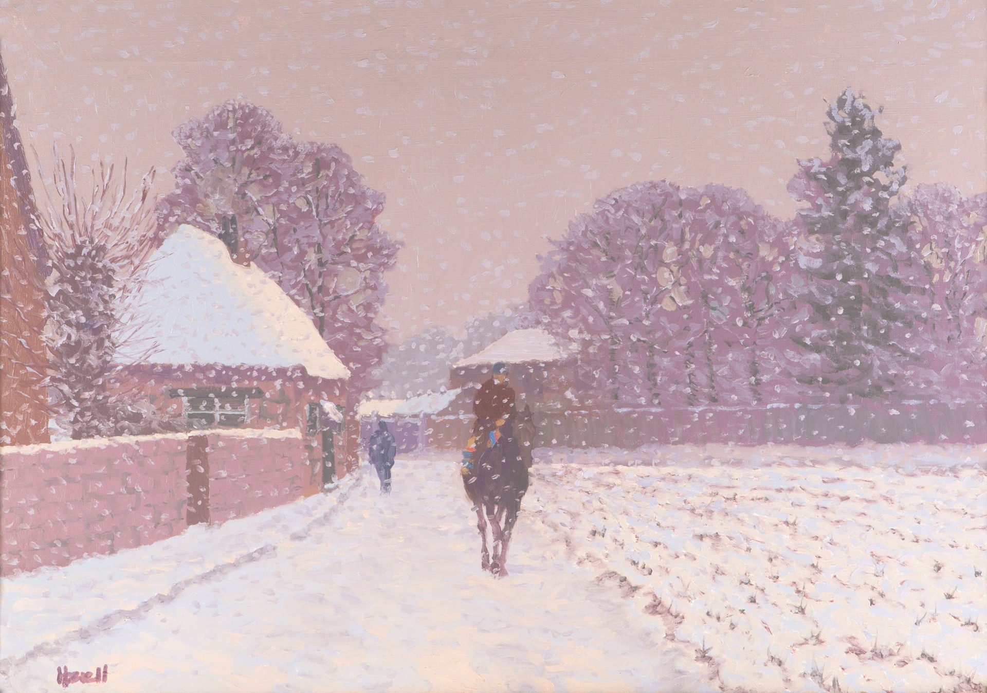 Hacking Out in the Snow by Peter Howell