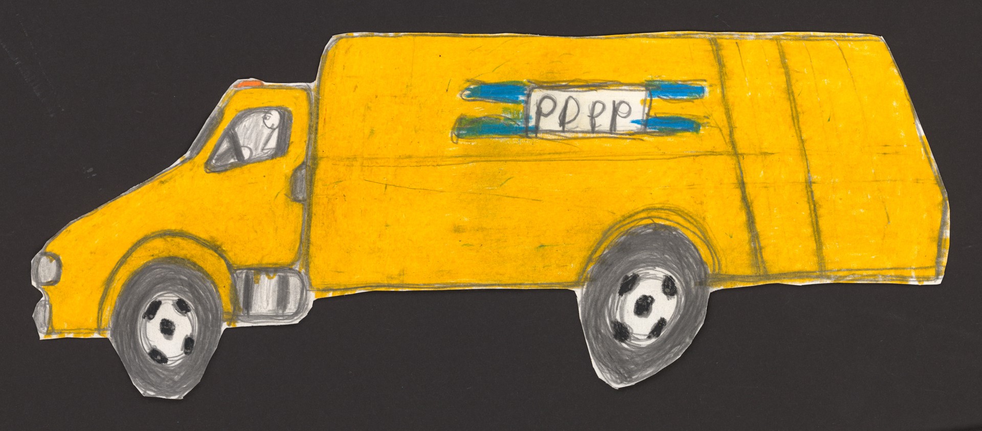 Yellow Electric Truck by Michael Haynes