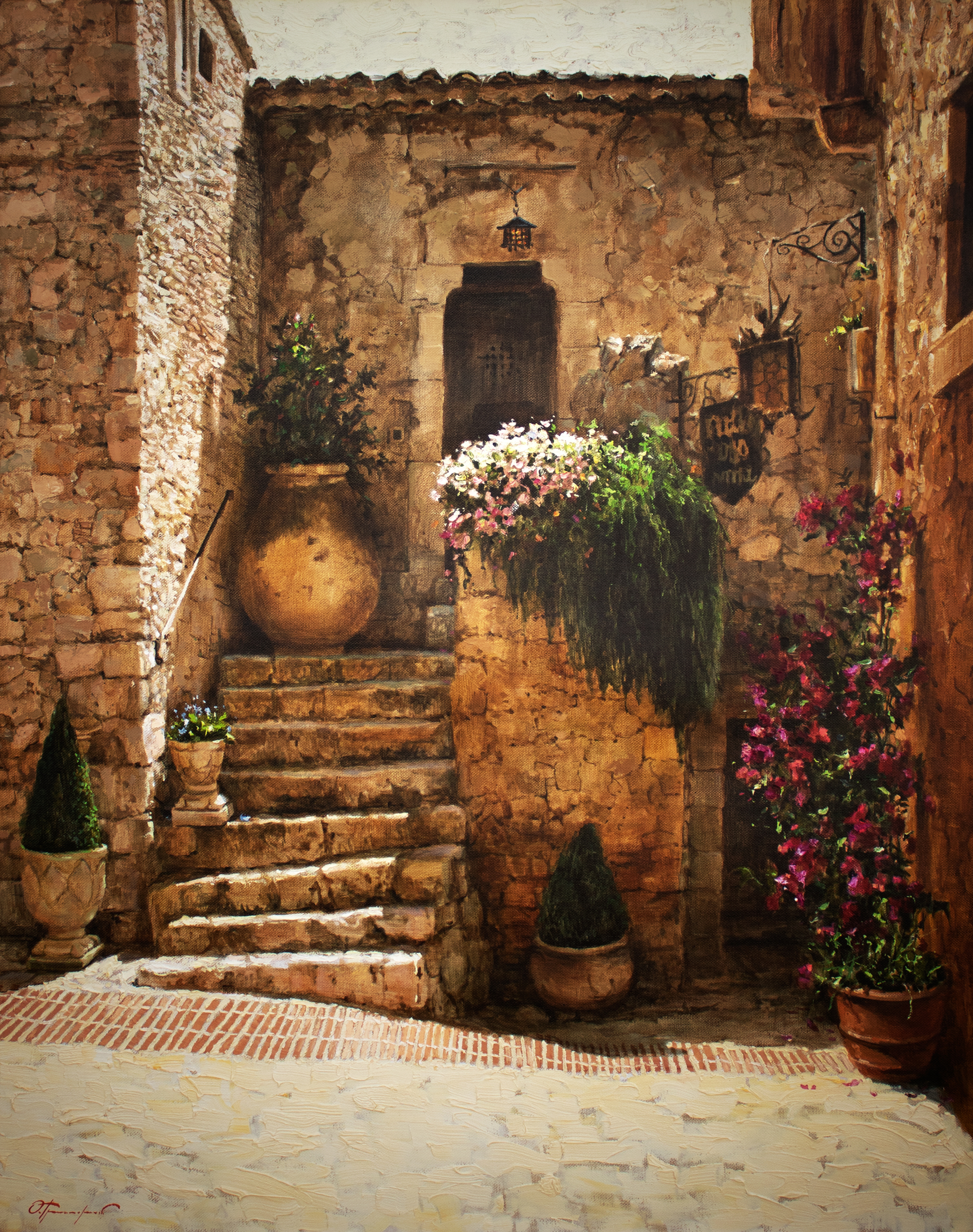 Italian Courtyard by Oleg Trofimov
