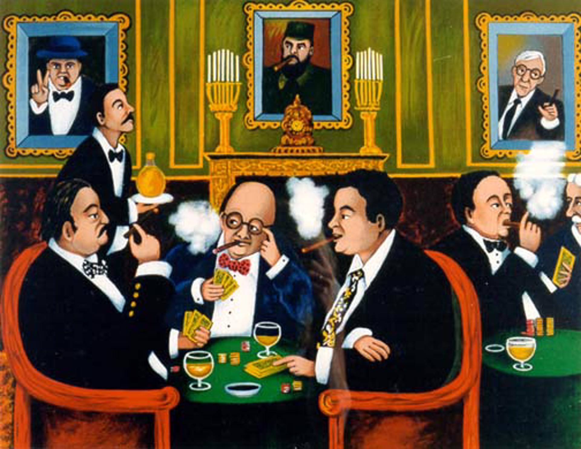 Poker Night At The Club by Guy Buffet