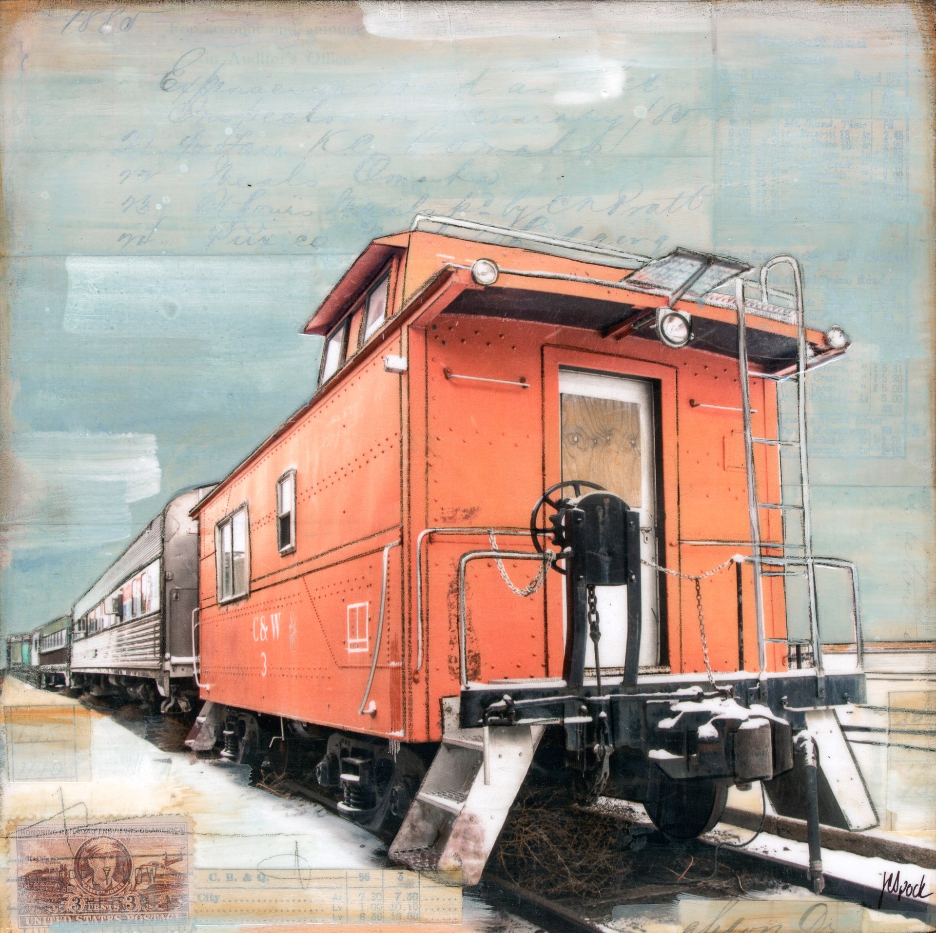 Red Caboose by JC Spock