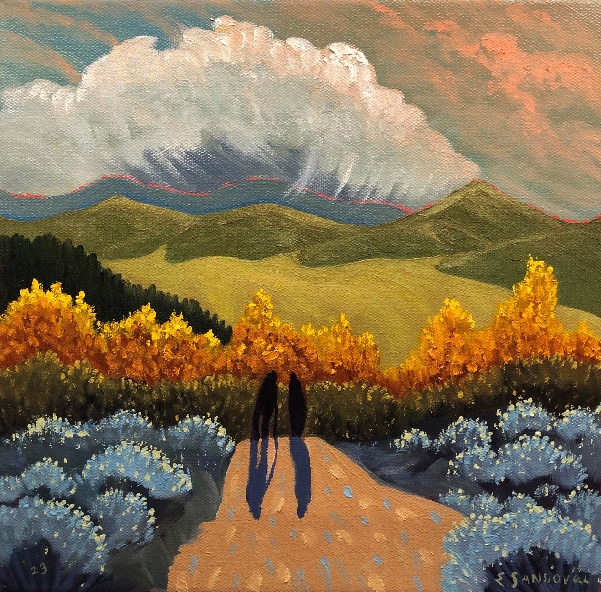 Walking to the Valley by Ed Sandoval