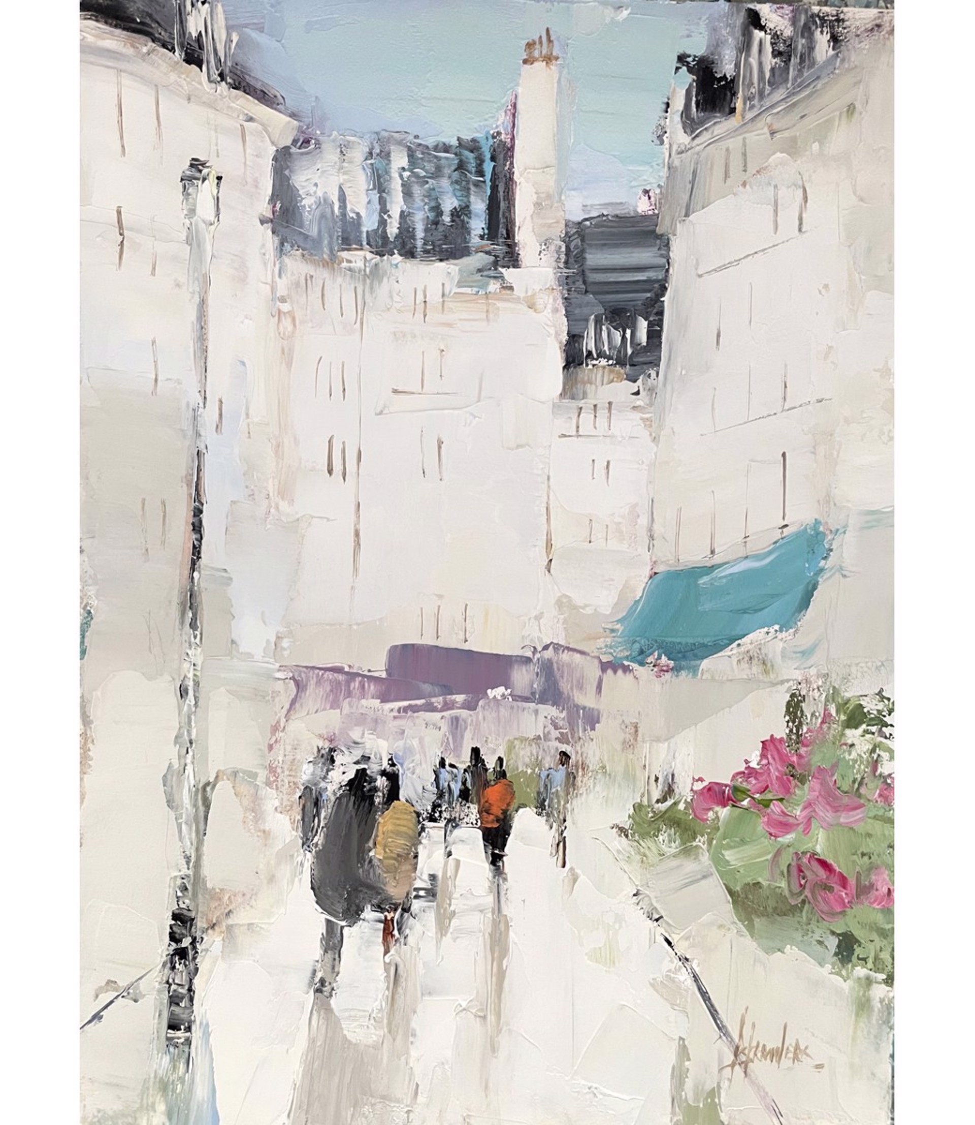 Narrow Street, Paris by Barbara Flowers