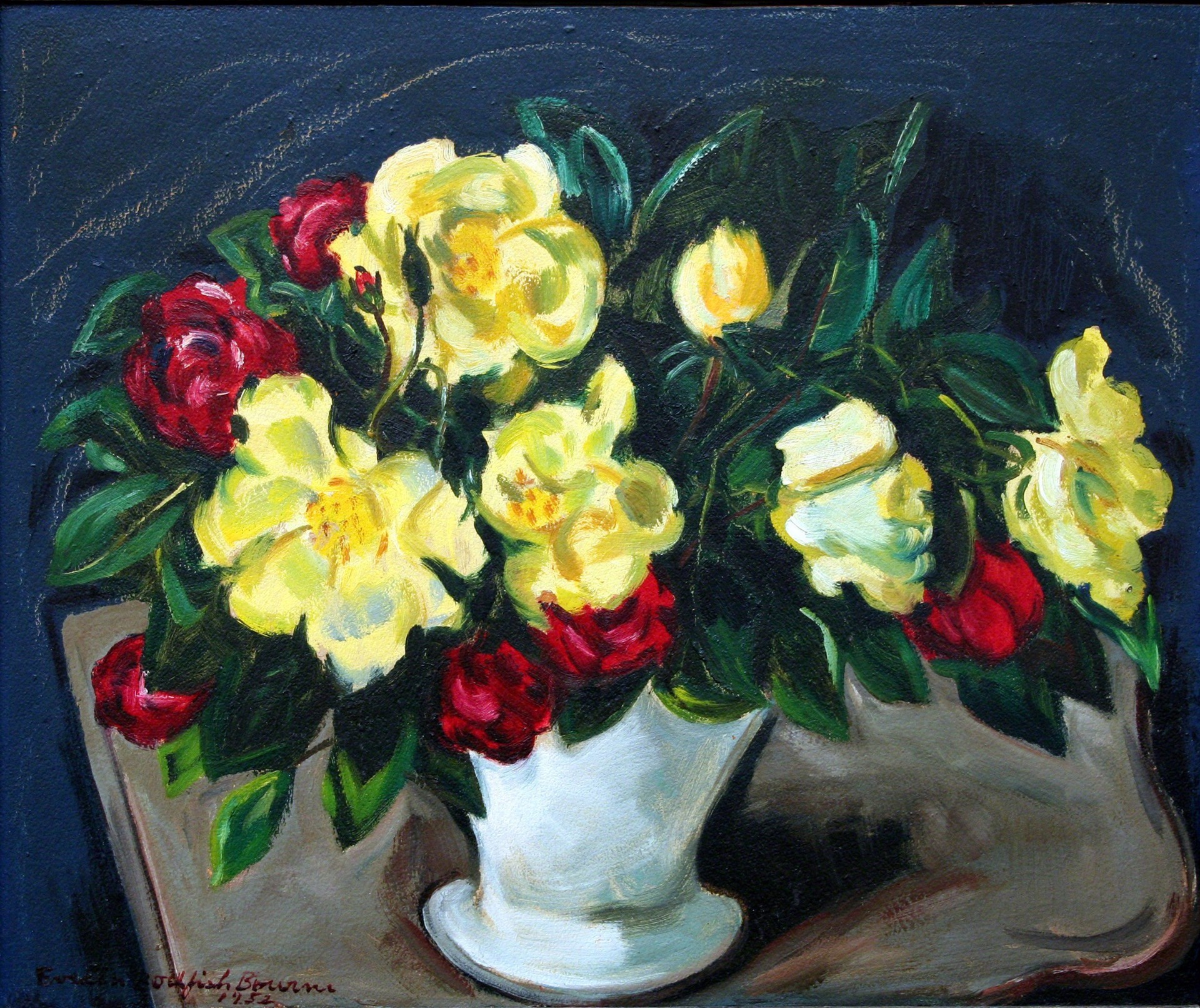 Yellow Roses by Evelin Bodfish Bourne