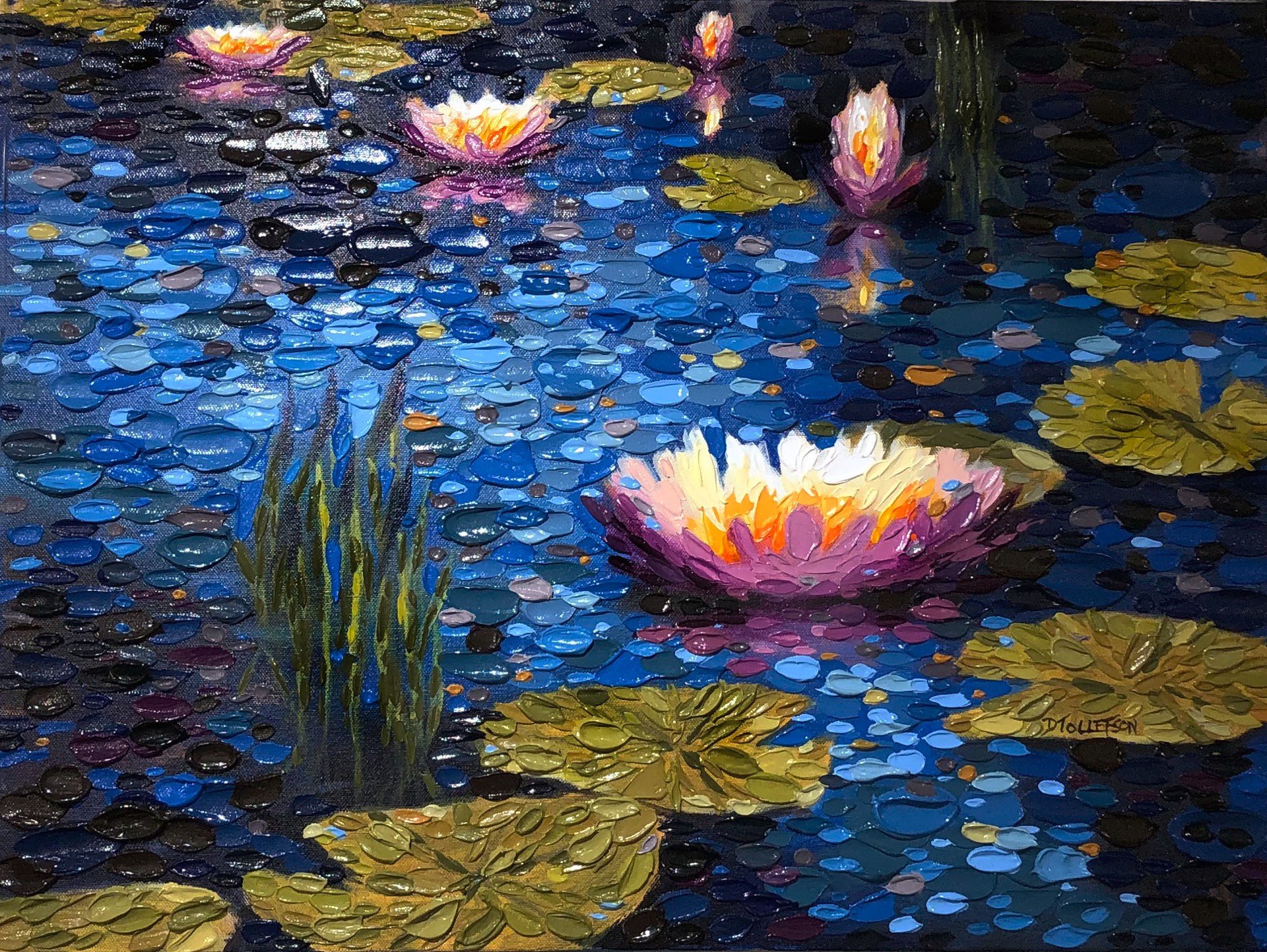 Moonlit Lilies by Dena Tollefson