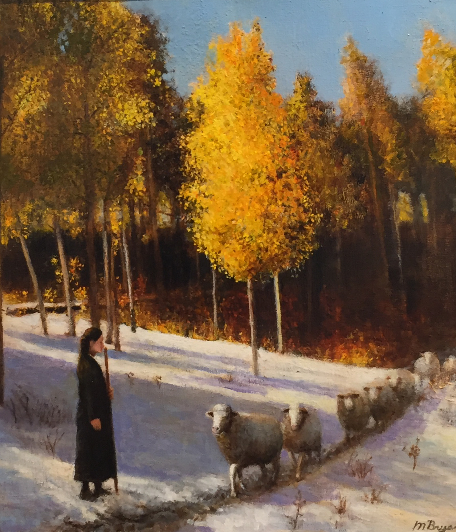 On the Way Home - First Snow by Malcolm Bryan