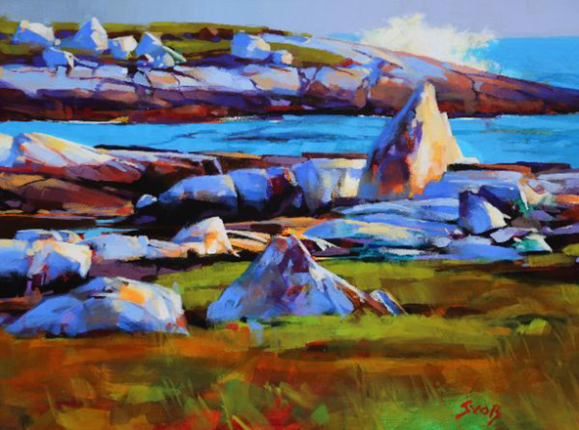 Swissair Sentinels (Peggys Cove) by MIKE SVOB