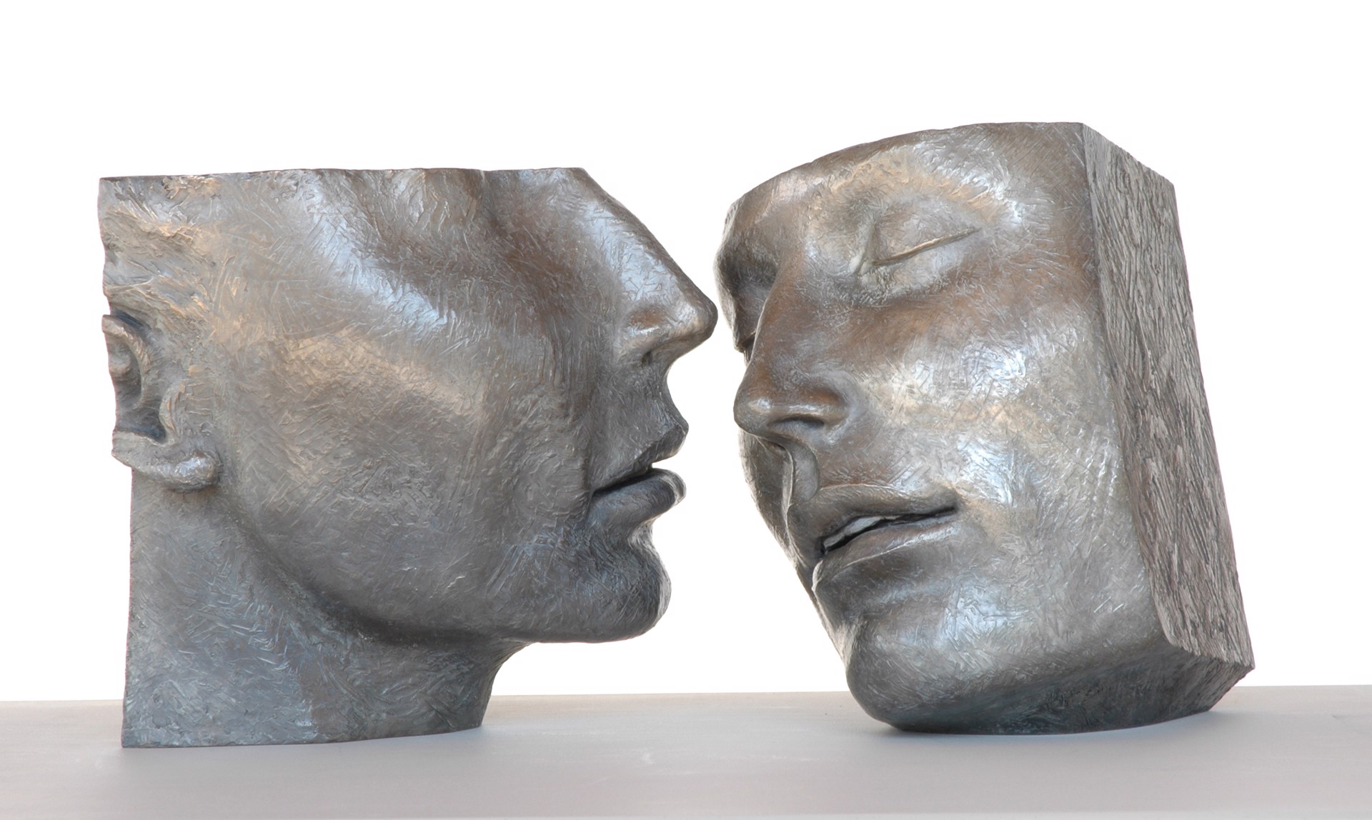 Together Series III Near Kiss 8/12 by Susan Stamm Evans