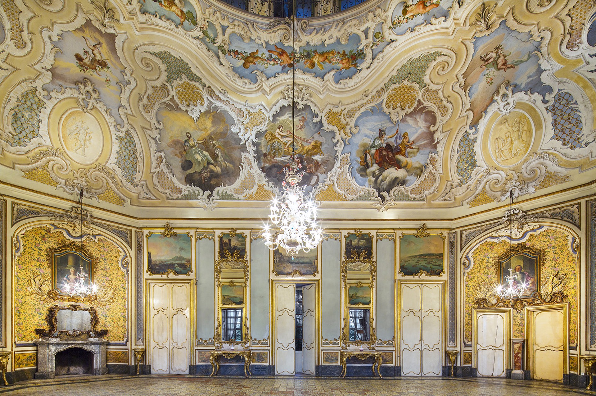 Reception Hall, Palazzo Biscari, Sicily by Reinhard Goerner