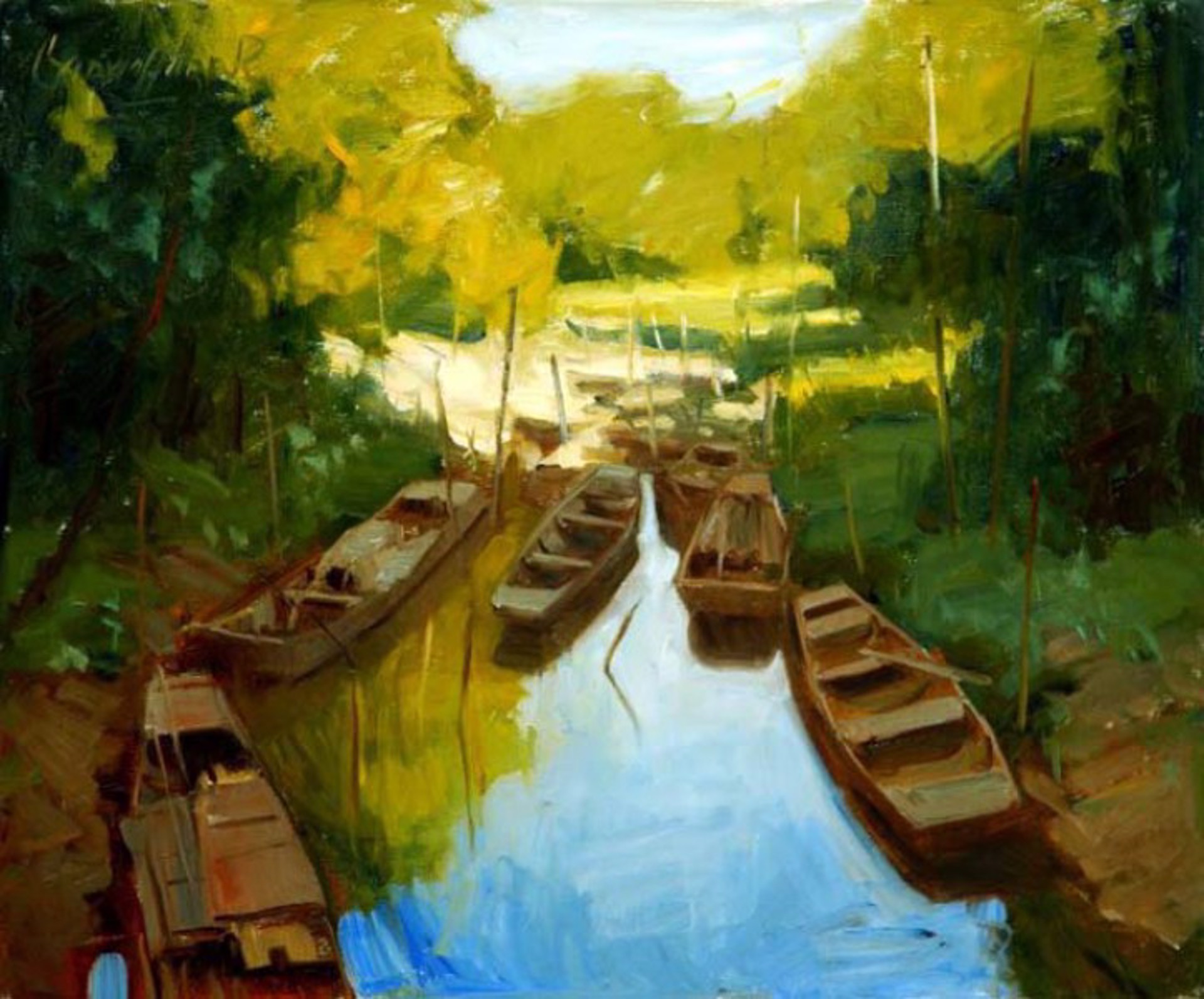 A Gathering of Boats by Ken Cadwallader