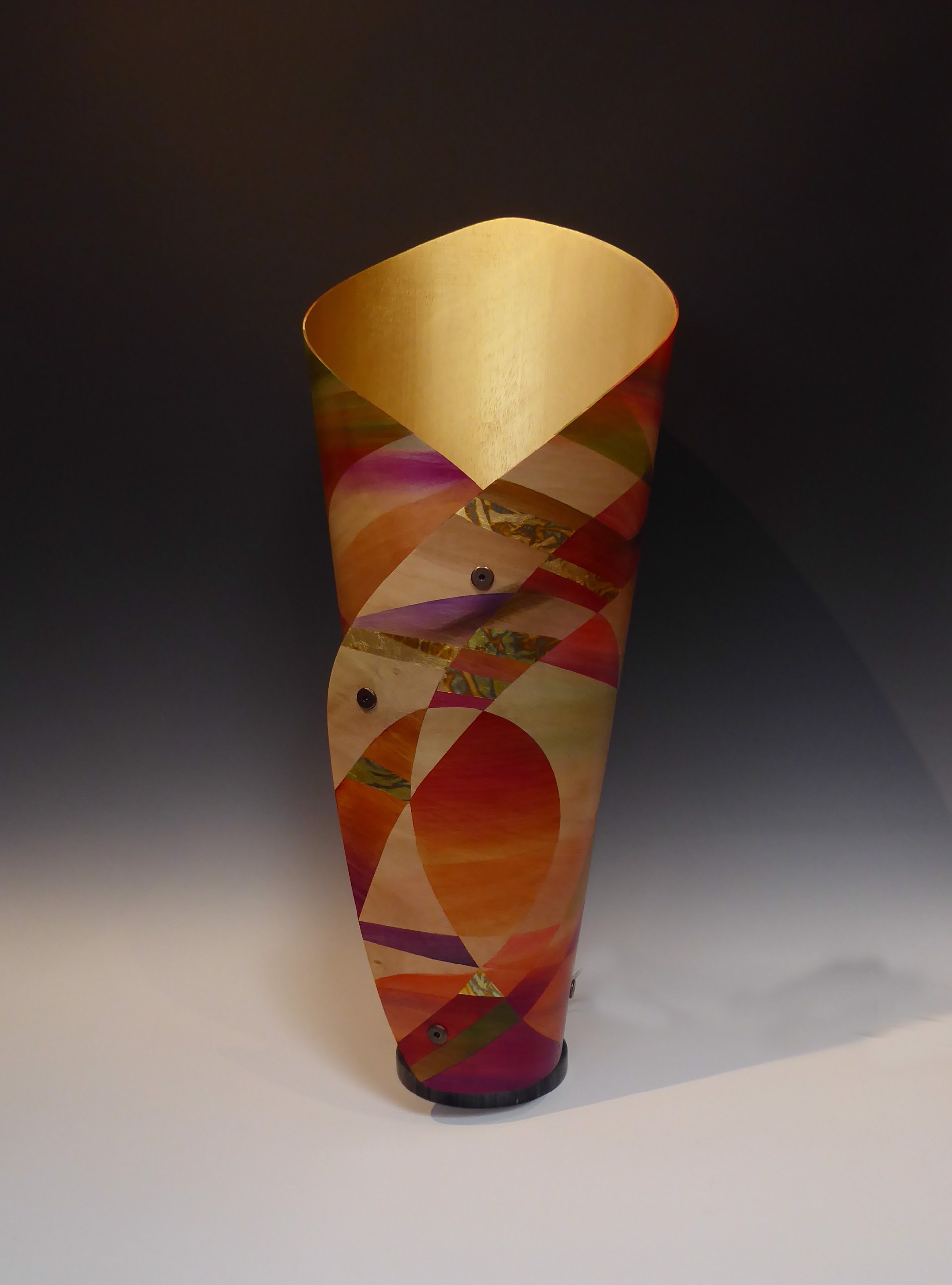 Canyon Sunset Sculptural Lamp by Cynthia Duff