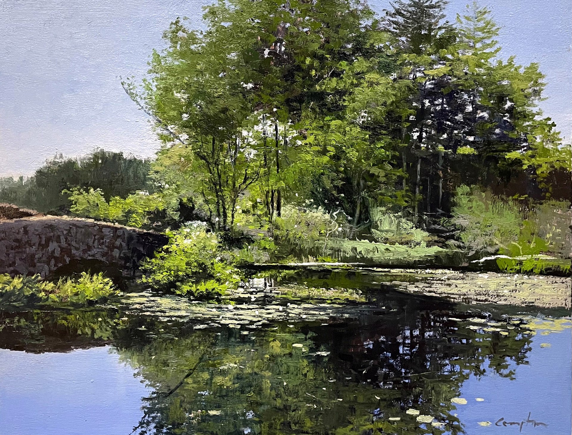 Michael Allen Compton "The Stone Bridger" by Oil Painters of America