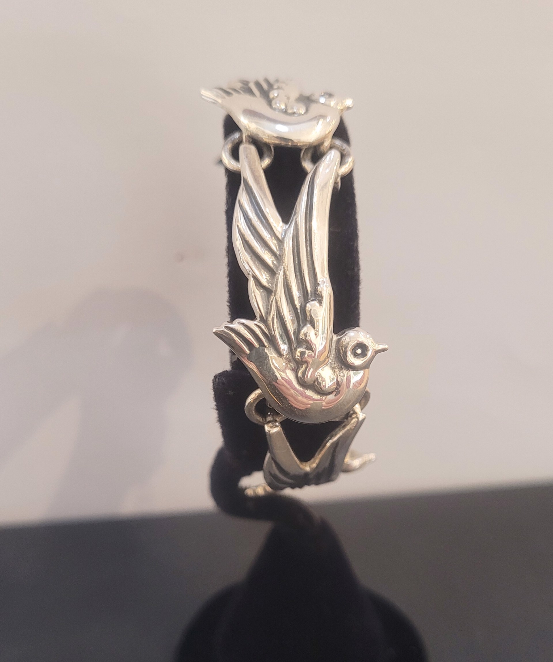 Bracelet - Sterling Silver "Los Alves" Doves, Margot de Taxco Design by Indigo Desert Ranch - Jewelry