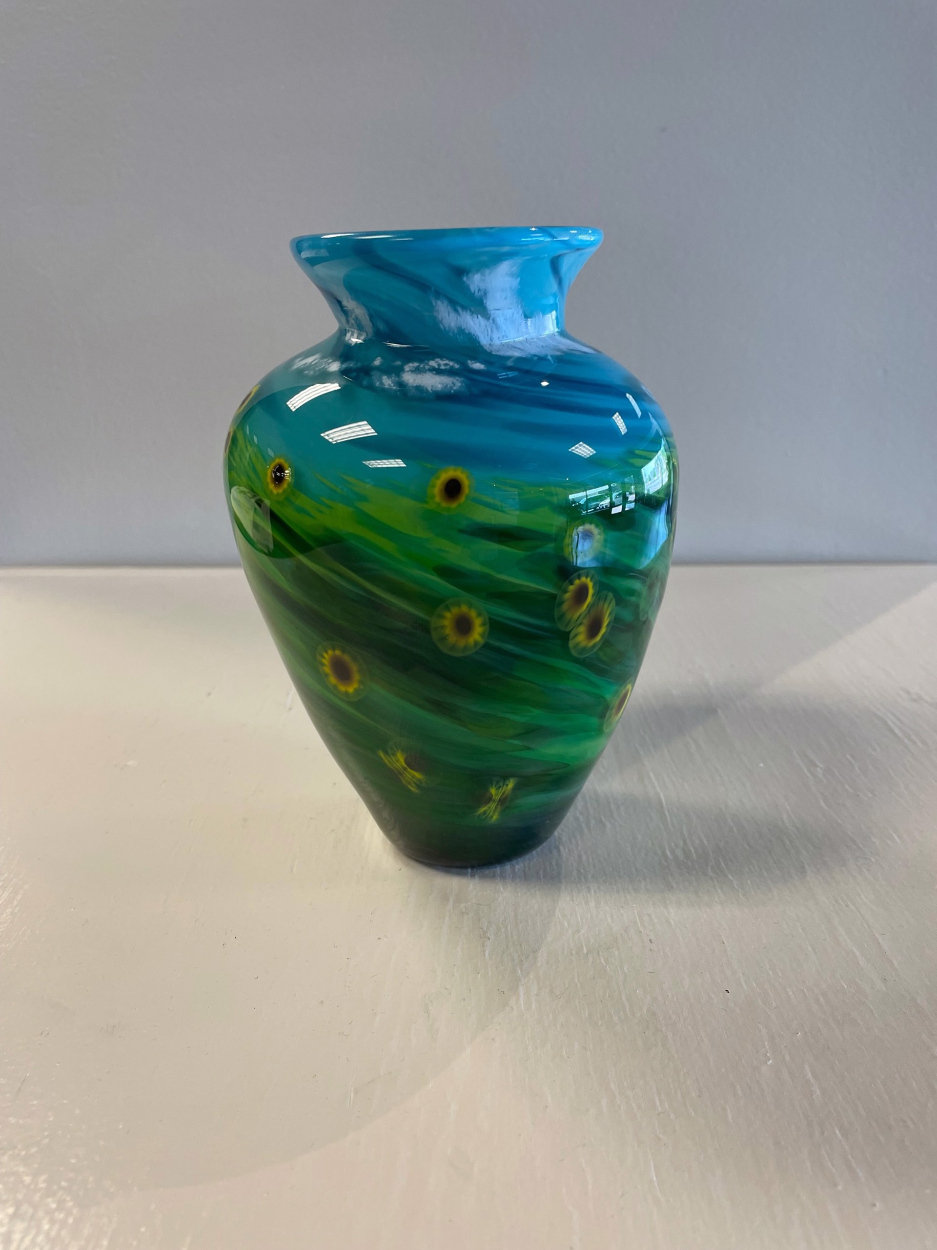Summer Prairie Vase by AlBo Glass