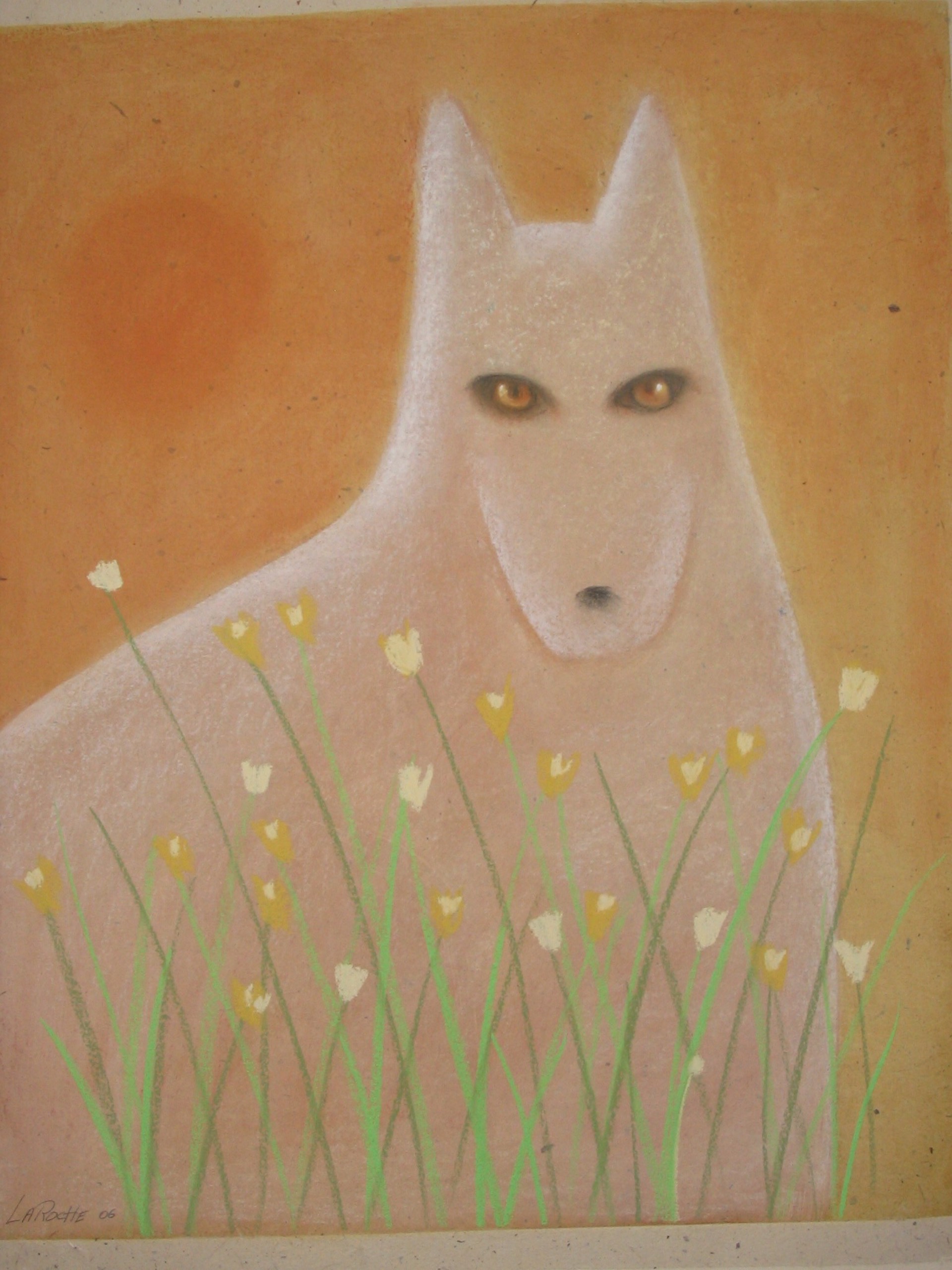 White Wolf - SOLD available for commission by Carole LaRoche