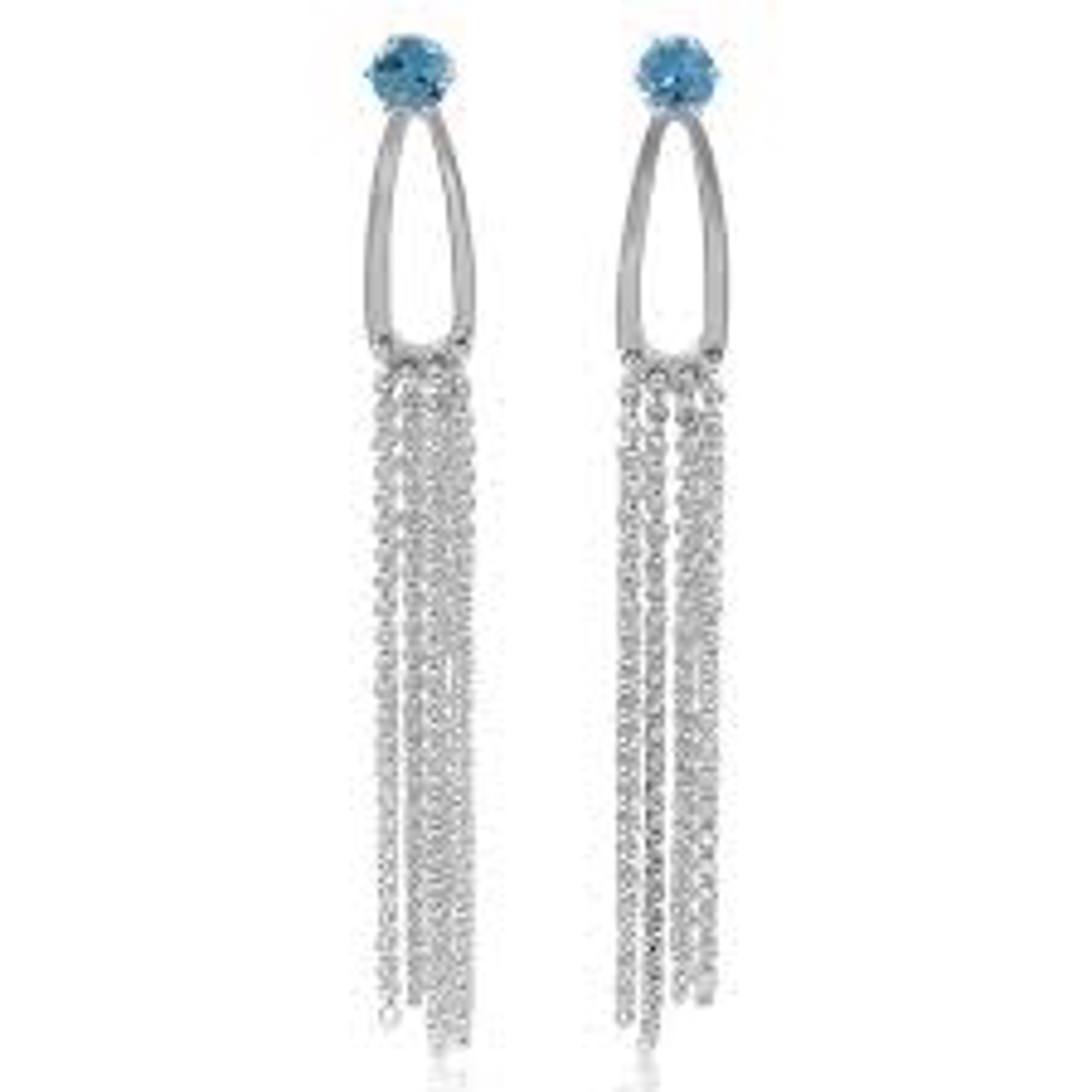 Shimmer Studs- blue topaz by Kristen Baird
