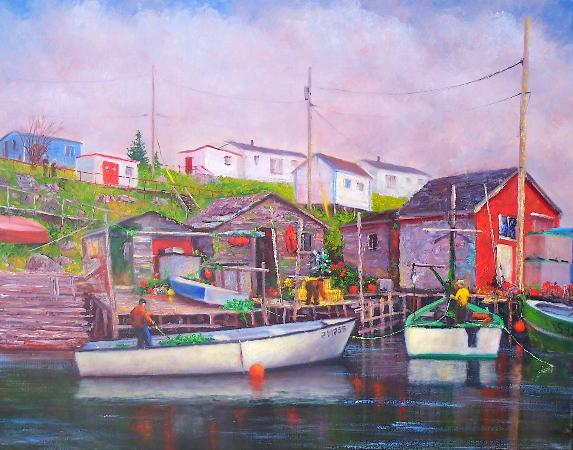 Grey Day La Poile by Michael Greene