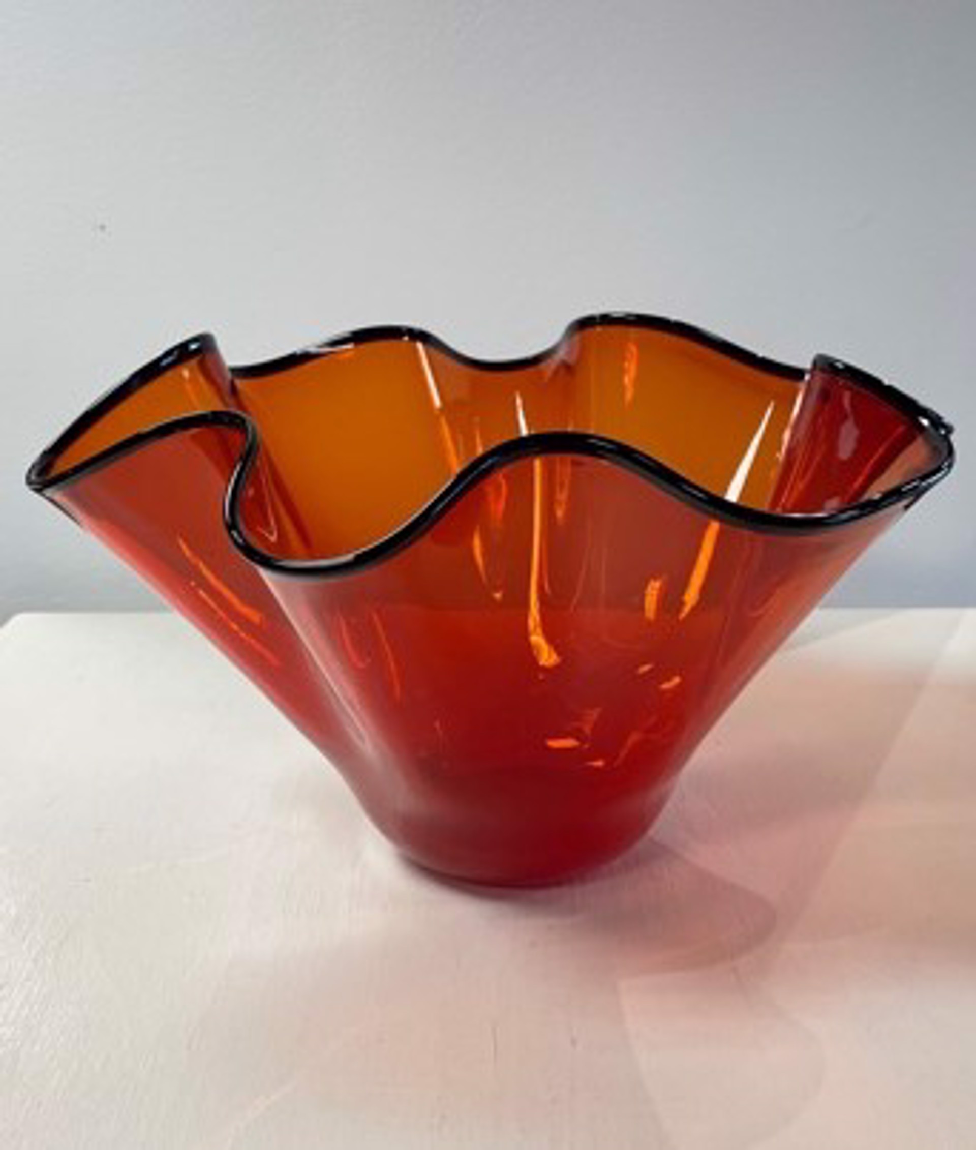 Scallop Bowl by AlBo Glass