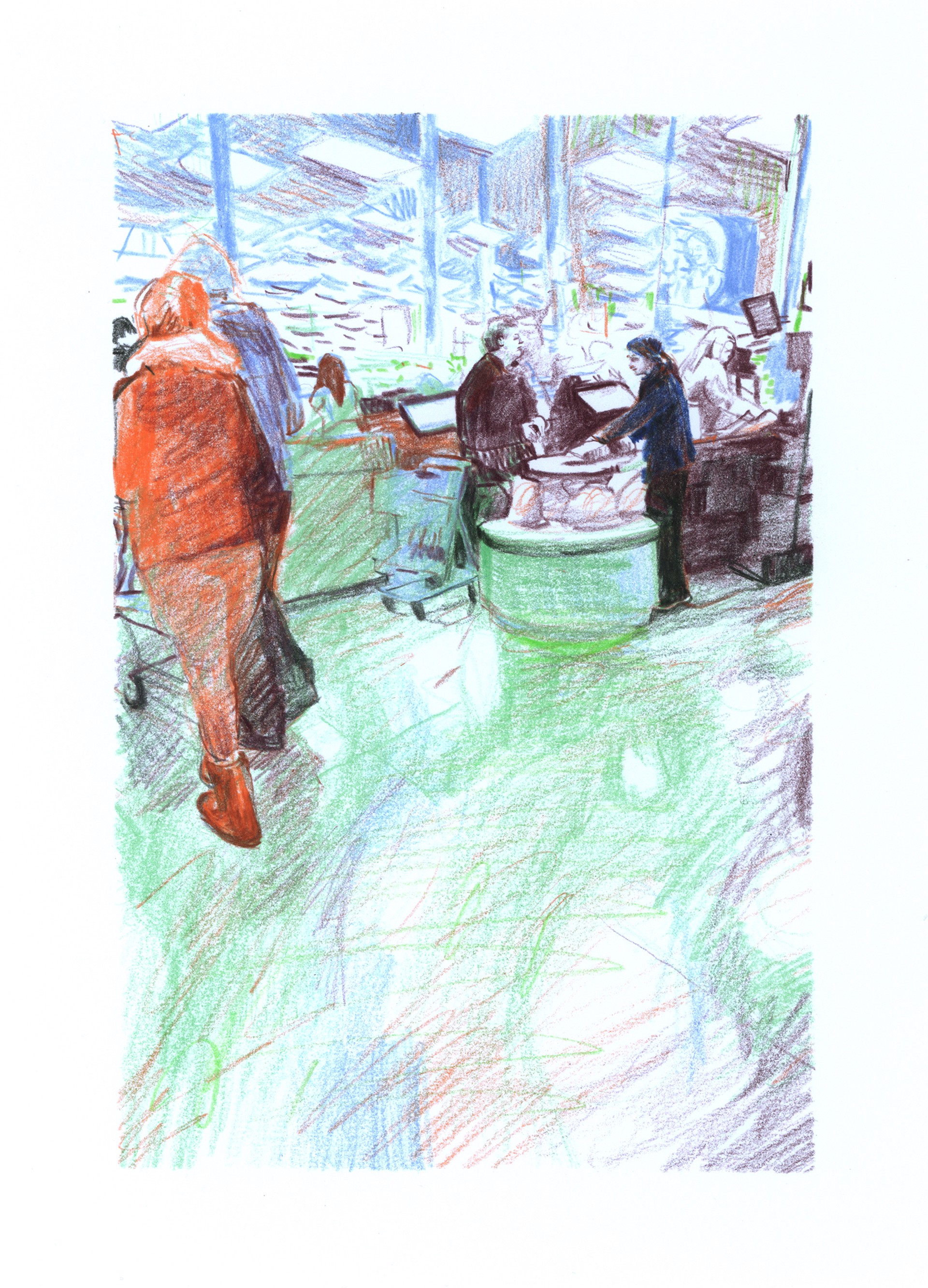 Marketplace/Cashier #35 by Eilis Crean