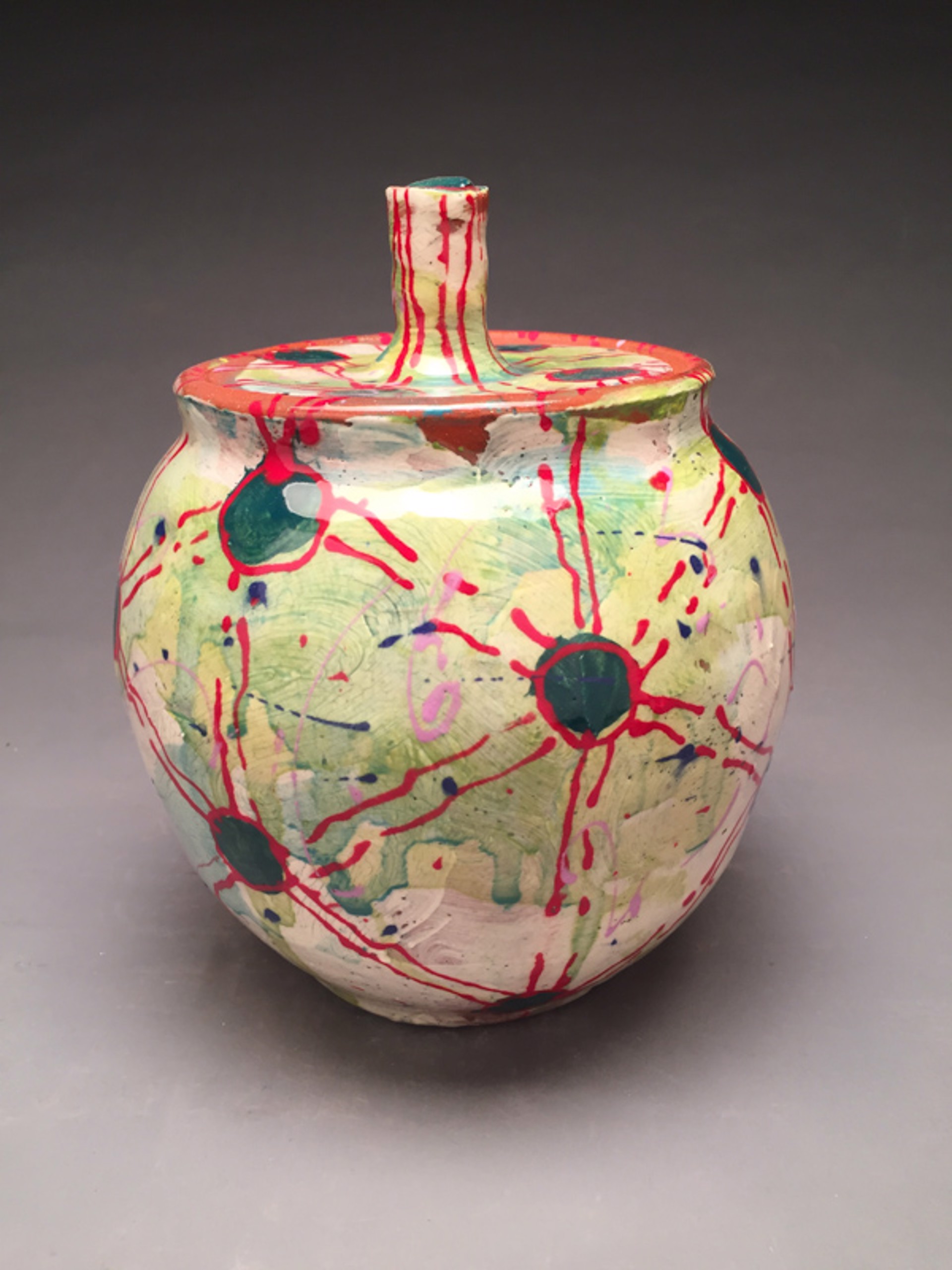 Lidded Jar w/Dots by Susan McGilvrey