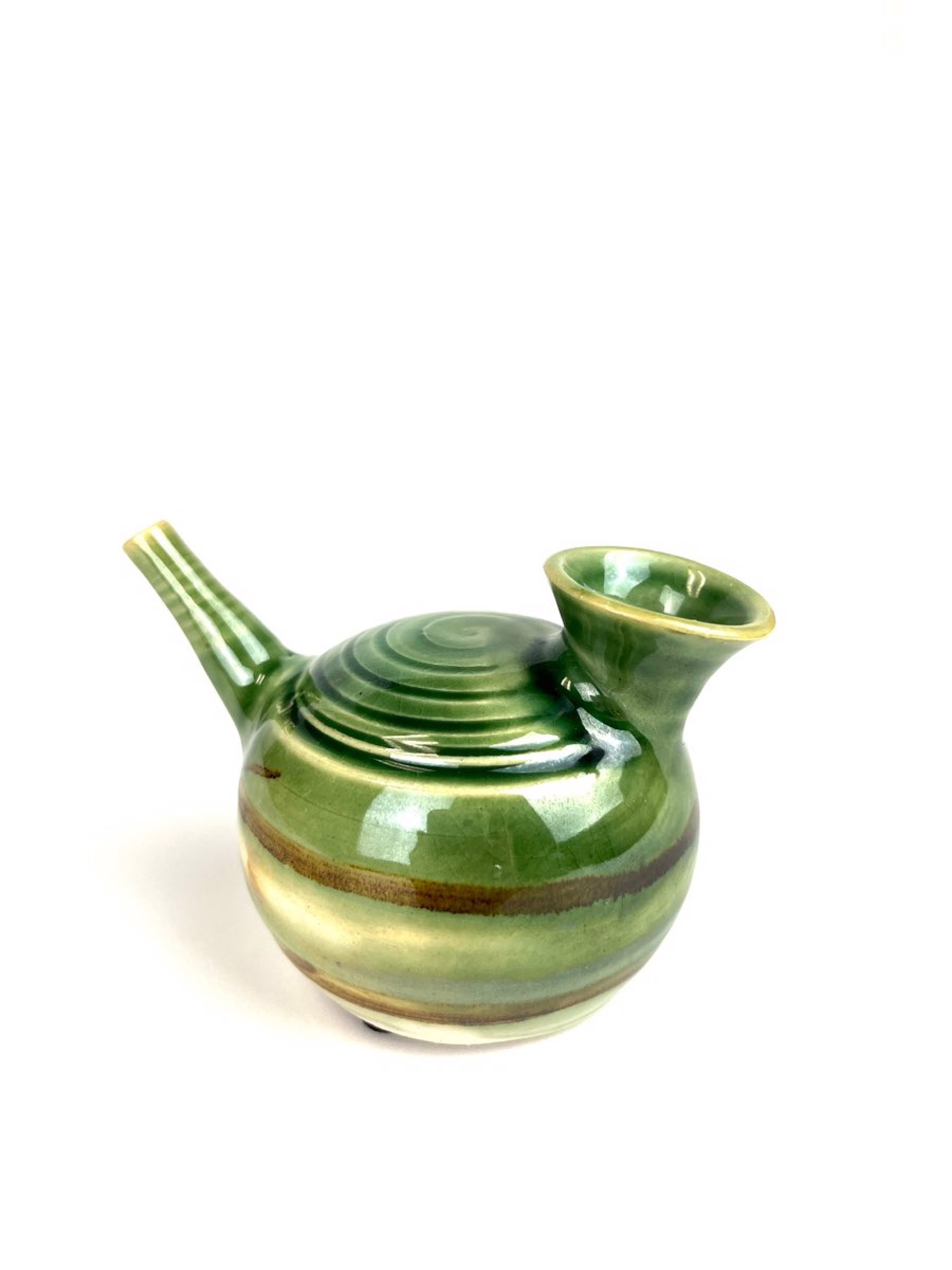 Thrown Bulbous Watering Vessel by Mary Lynn Portera