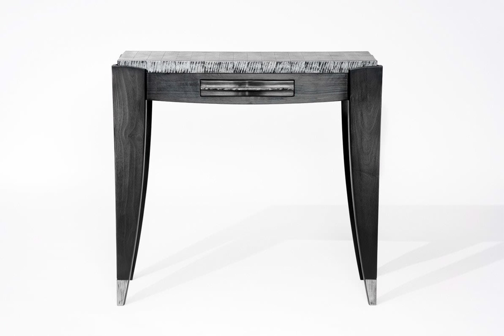SILVER VIGNETTE CONSOLE TABLE WITH DRAWER by Doug Jones