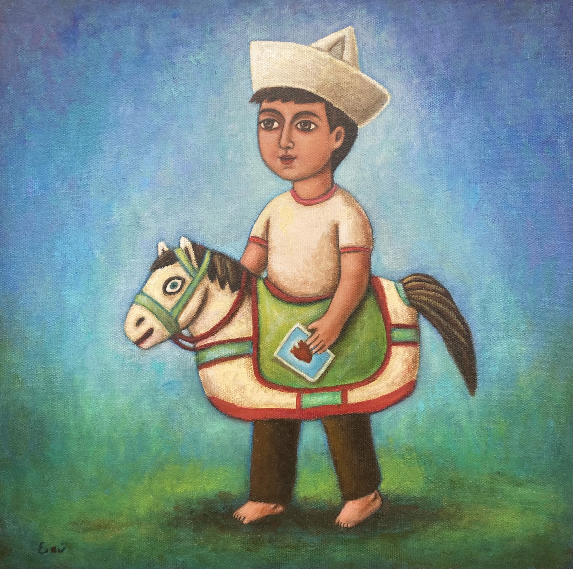 Playing with Horse by Esau Andrade