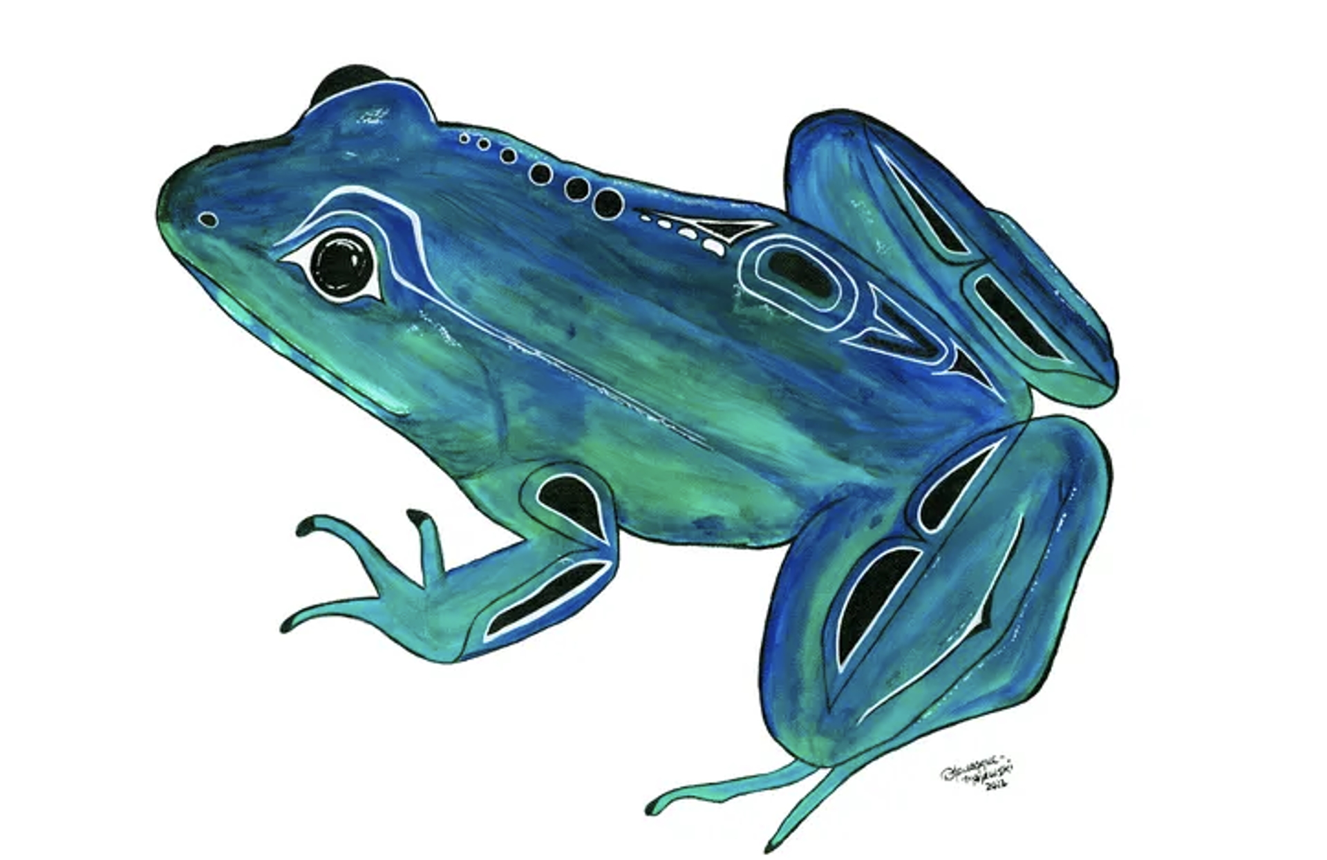 Art Card - Frog by Diane Levesque