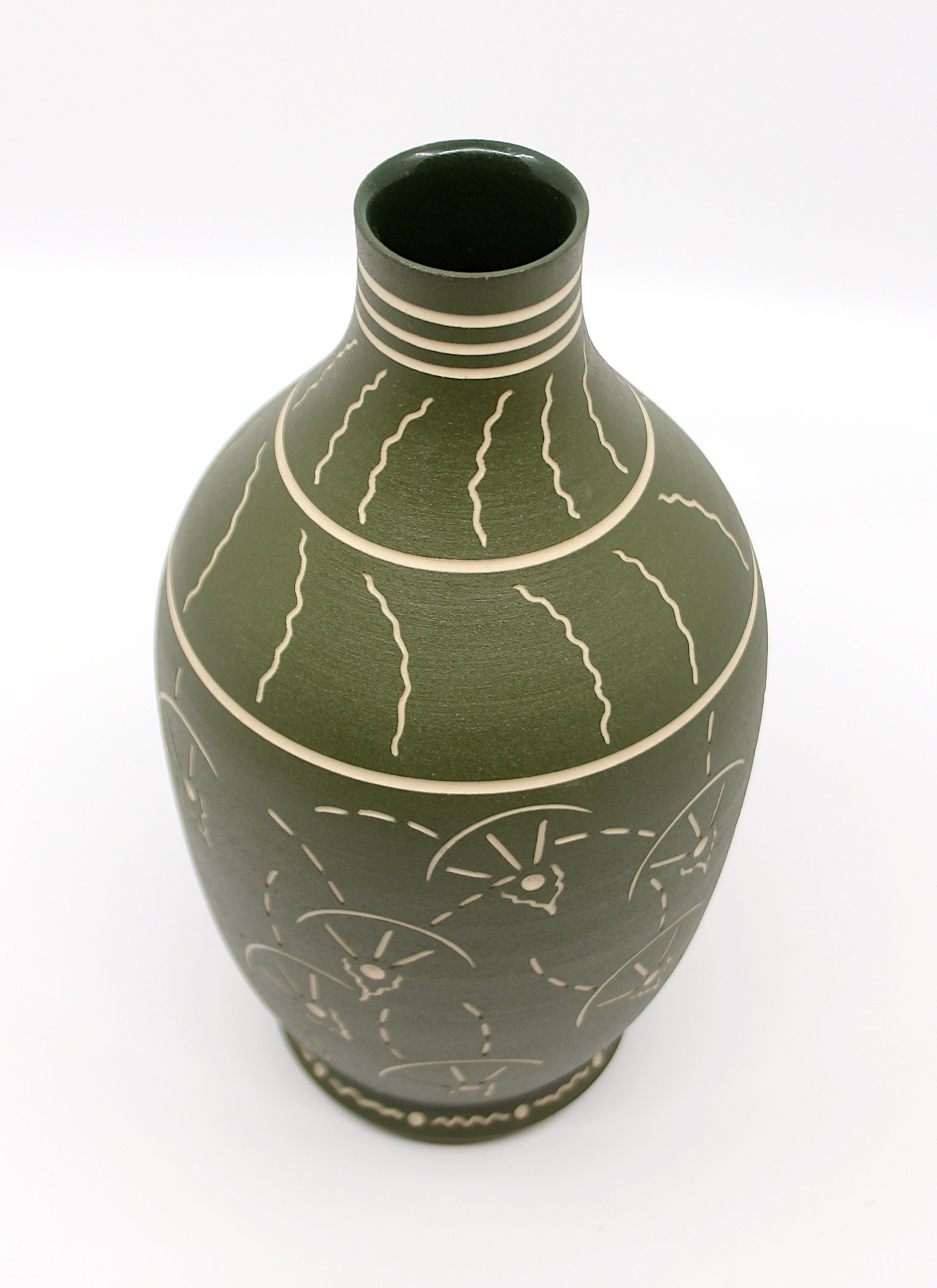 Green Vase by Chris Casey