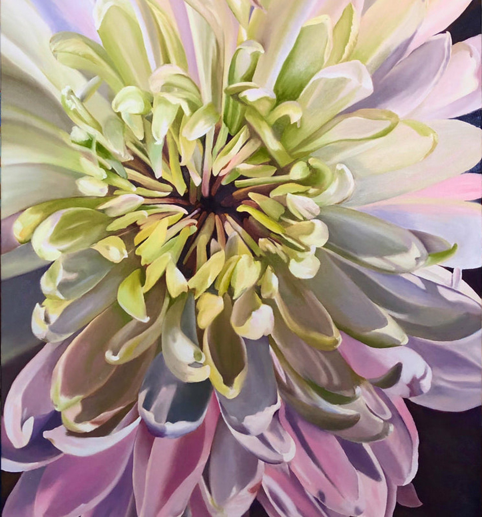 What a Bee Sees - The Chrysanthemum by Jara Fatout Lang