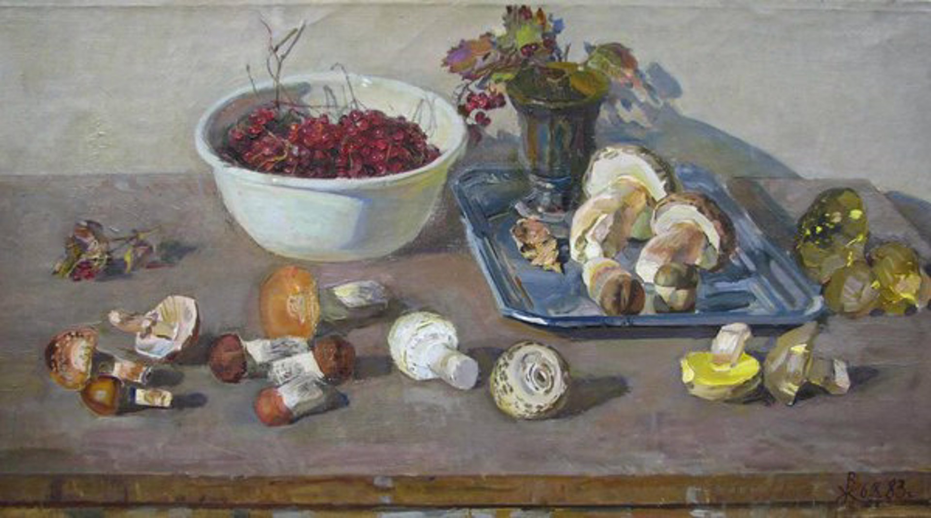 Mushrooms and Berries by Vladimir Zhuravel