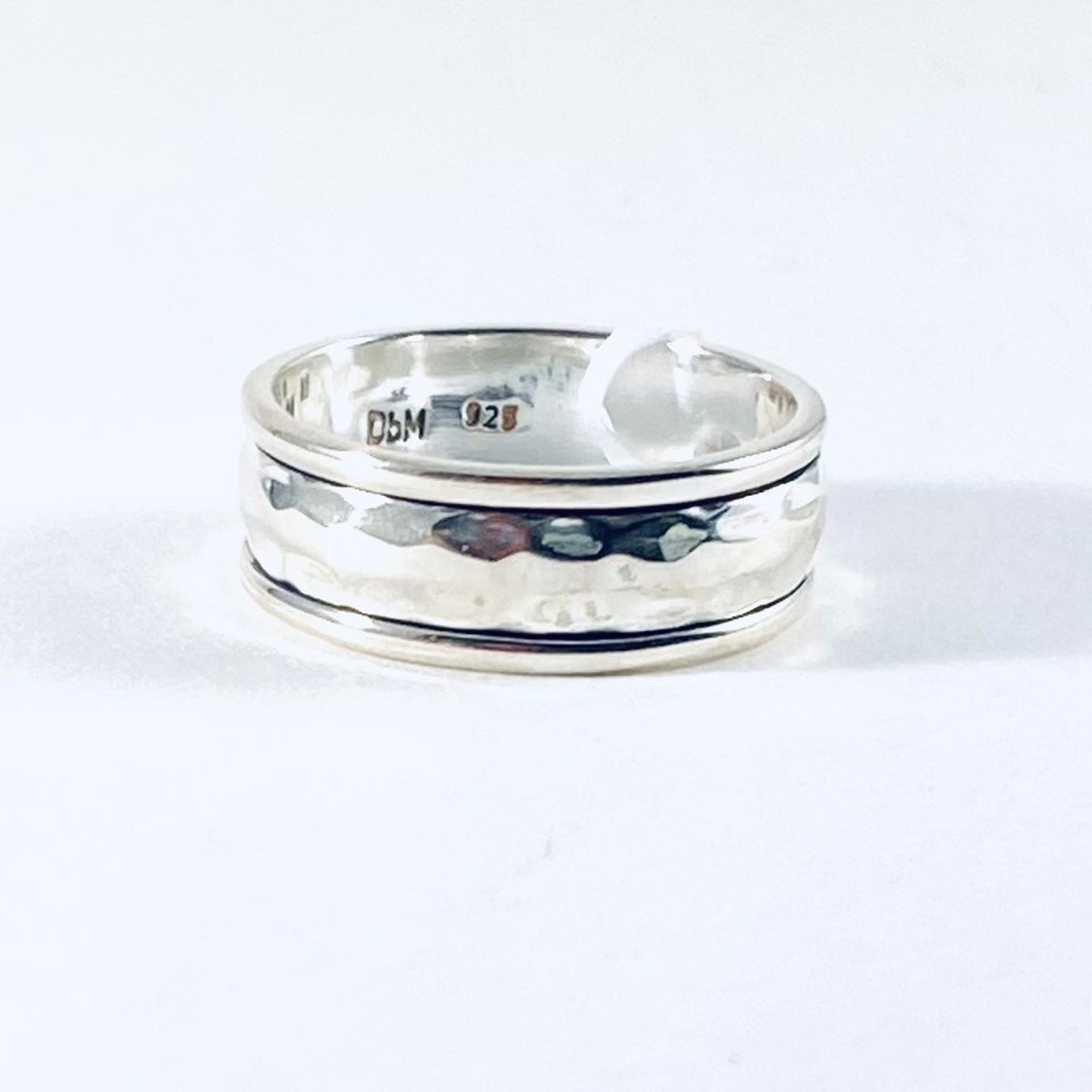 Silver Spin Ring LIMITED SIZES MONDR-2076 by Monica Mehta