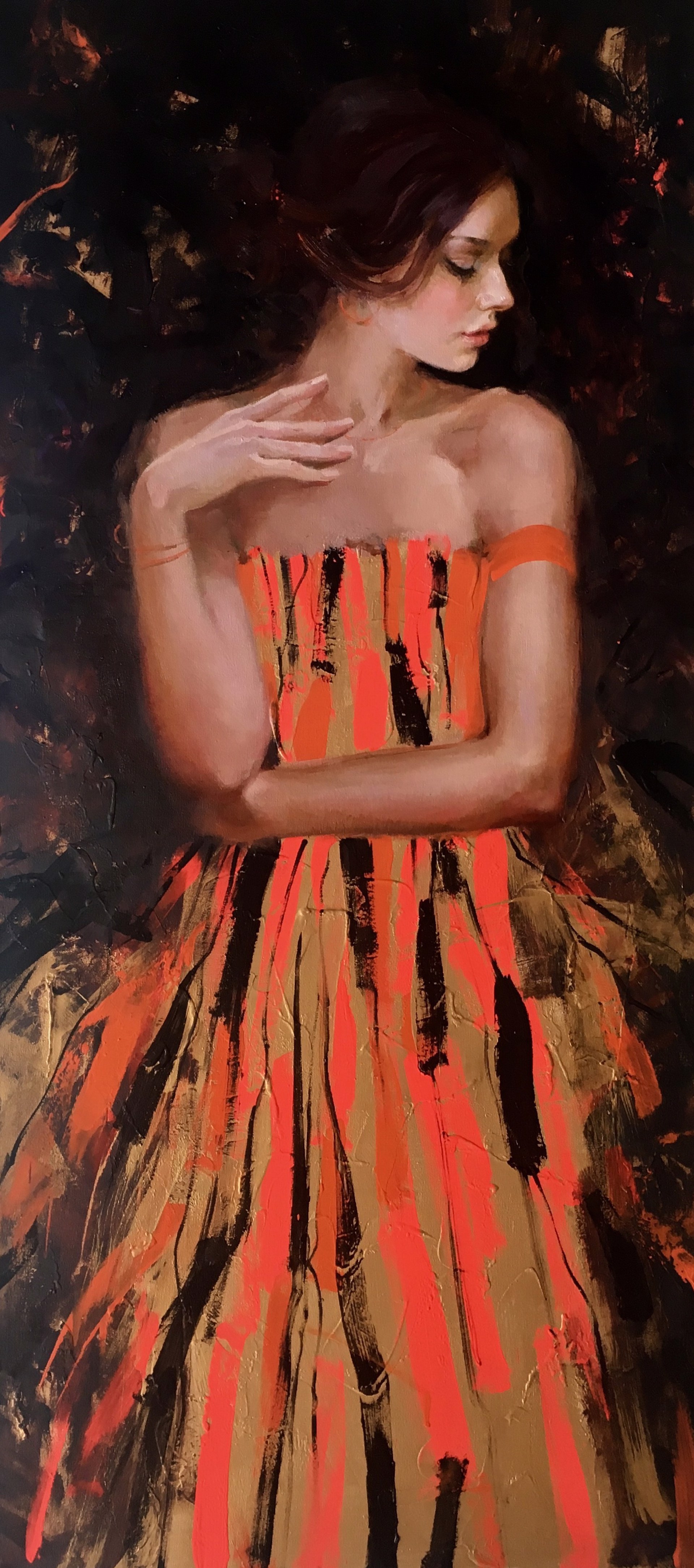 Orange Dress by Irene Sheri