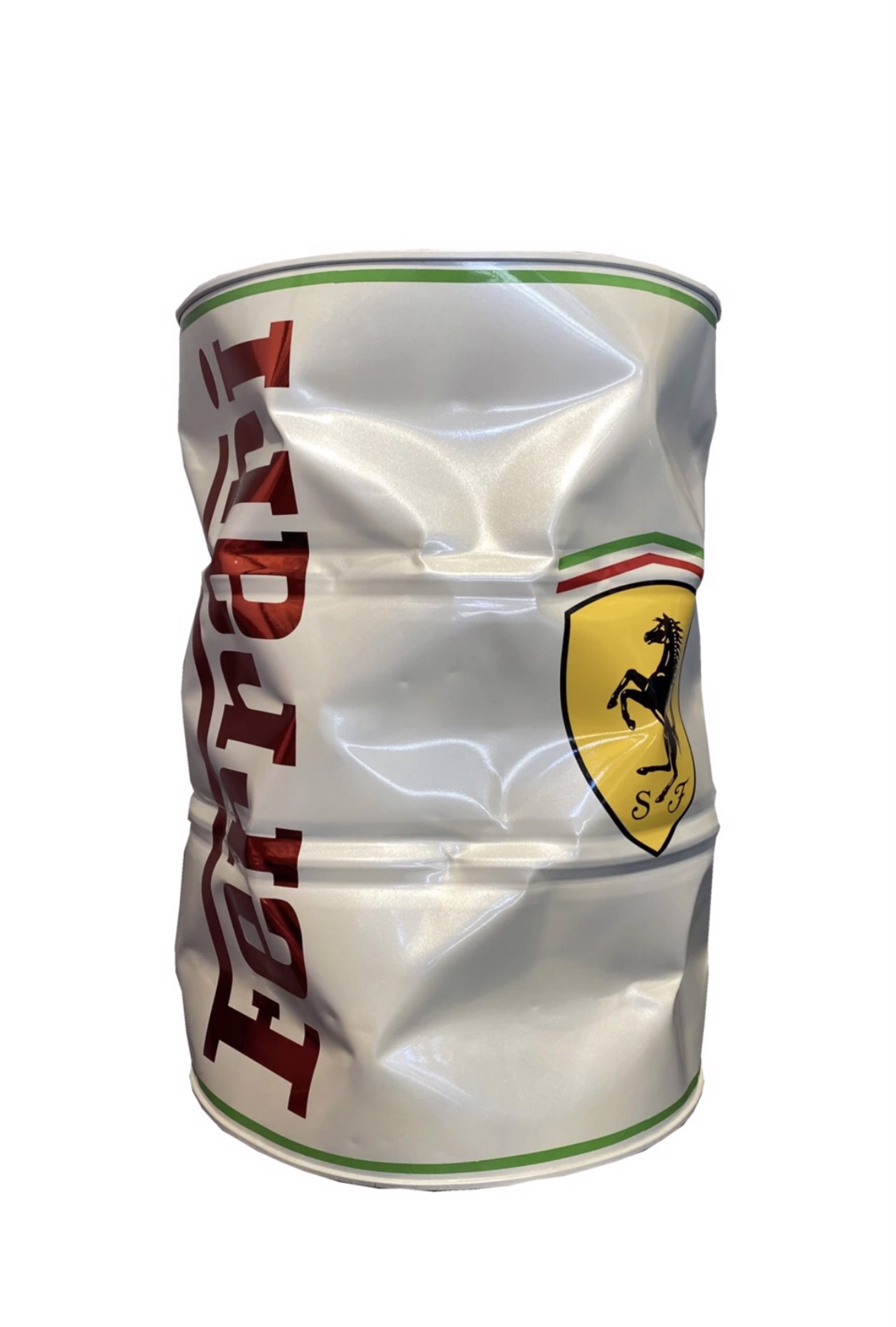 White Ferrari Barrell by Brand Logo Barrels by Efi Mashiah
