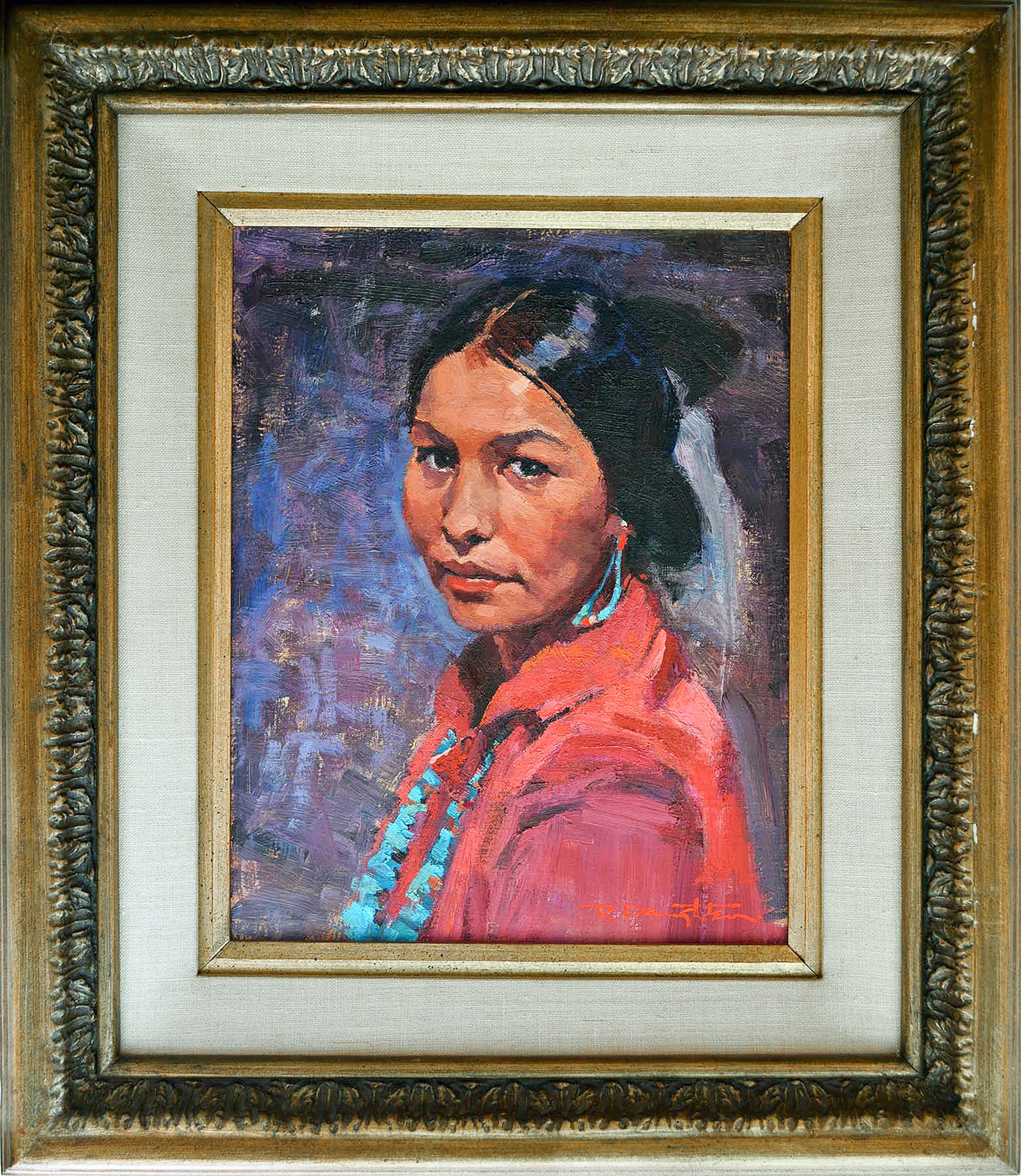 Navajo Woman by Robert Daughters (1929-2013)