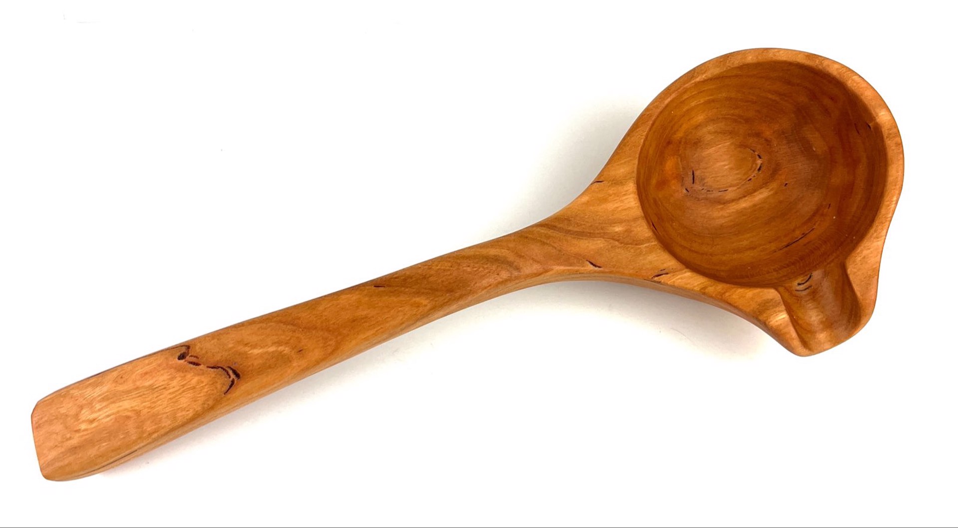 Left Hand Spouted Serving Spoon by Allegheny Treenware