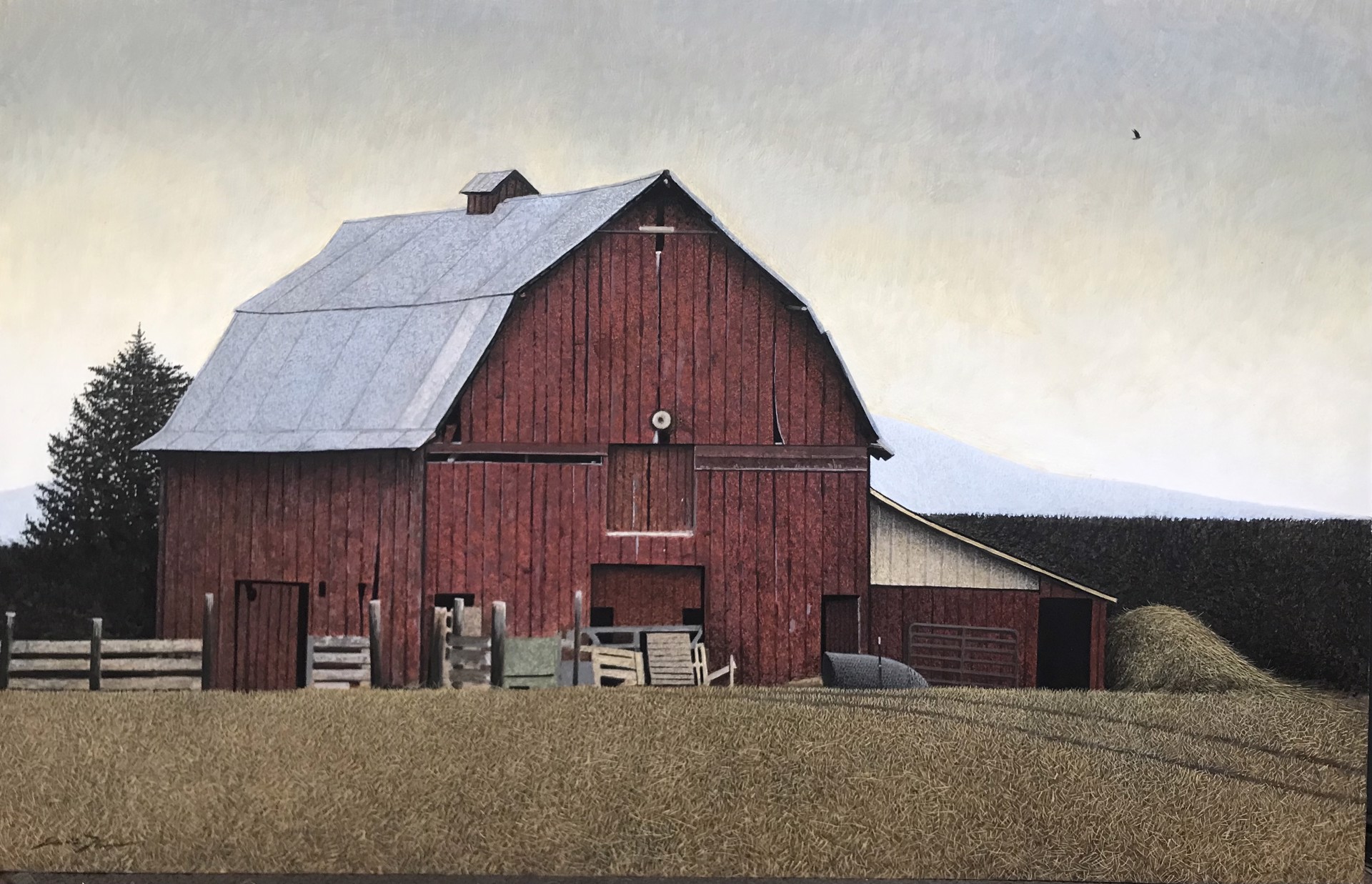 Red Barn Morning by Eric G. Thompson
