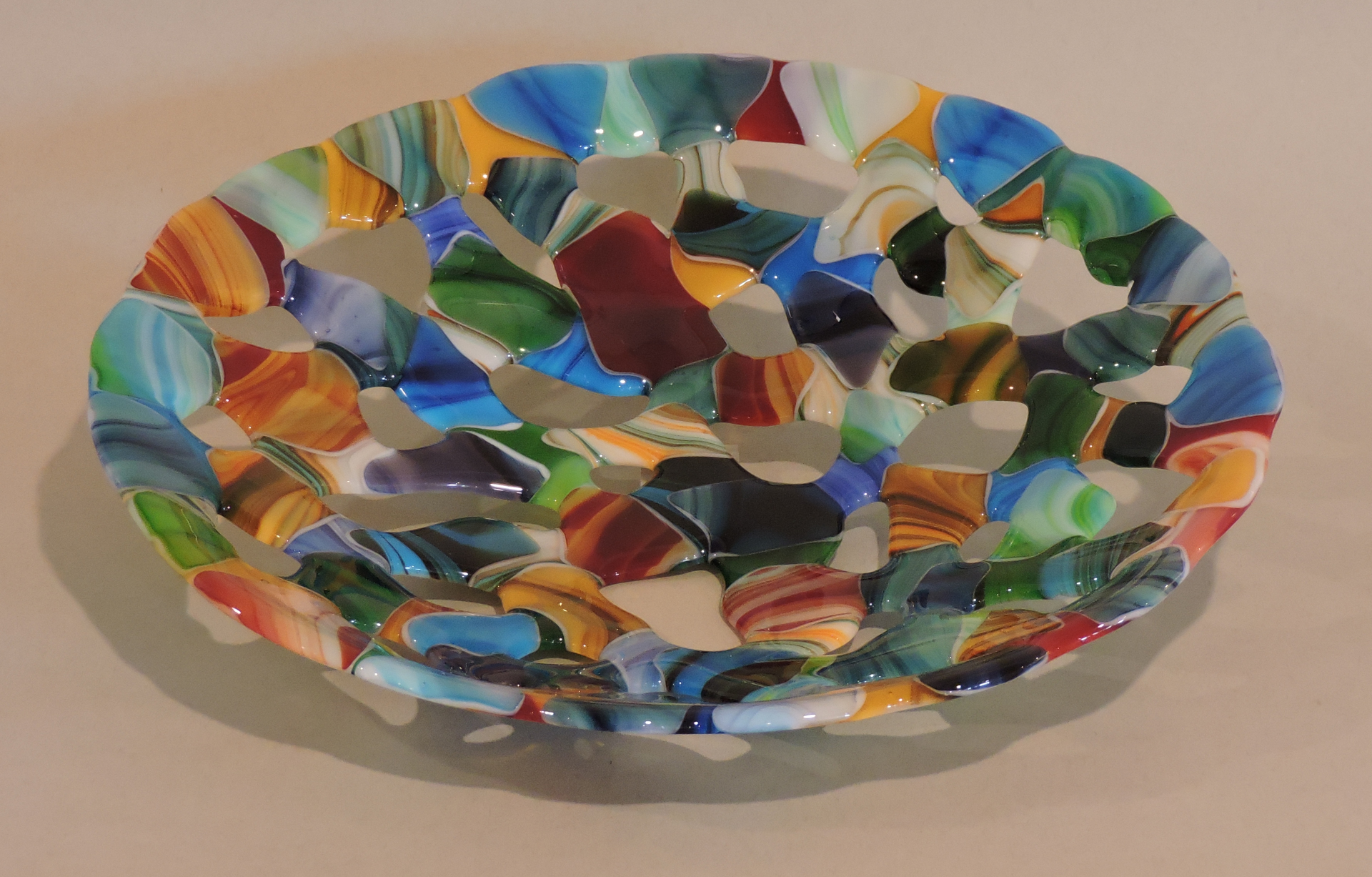 Opaque Erosion, Round Multi (Large) by Engler Glass