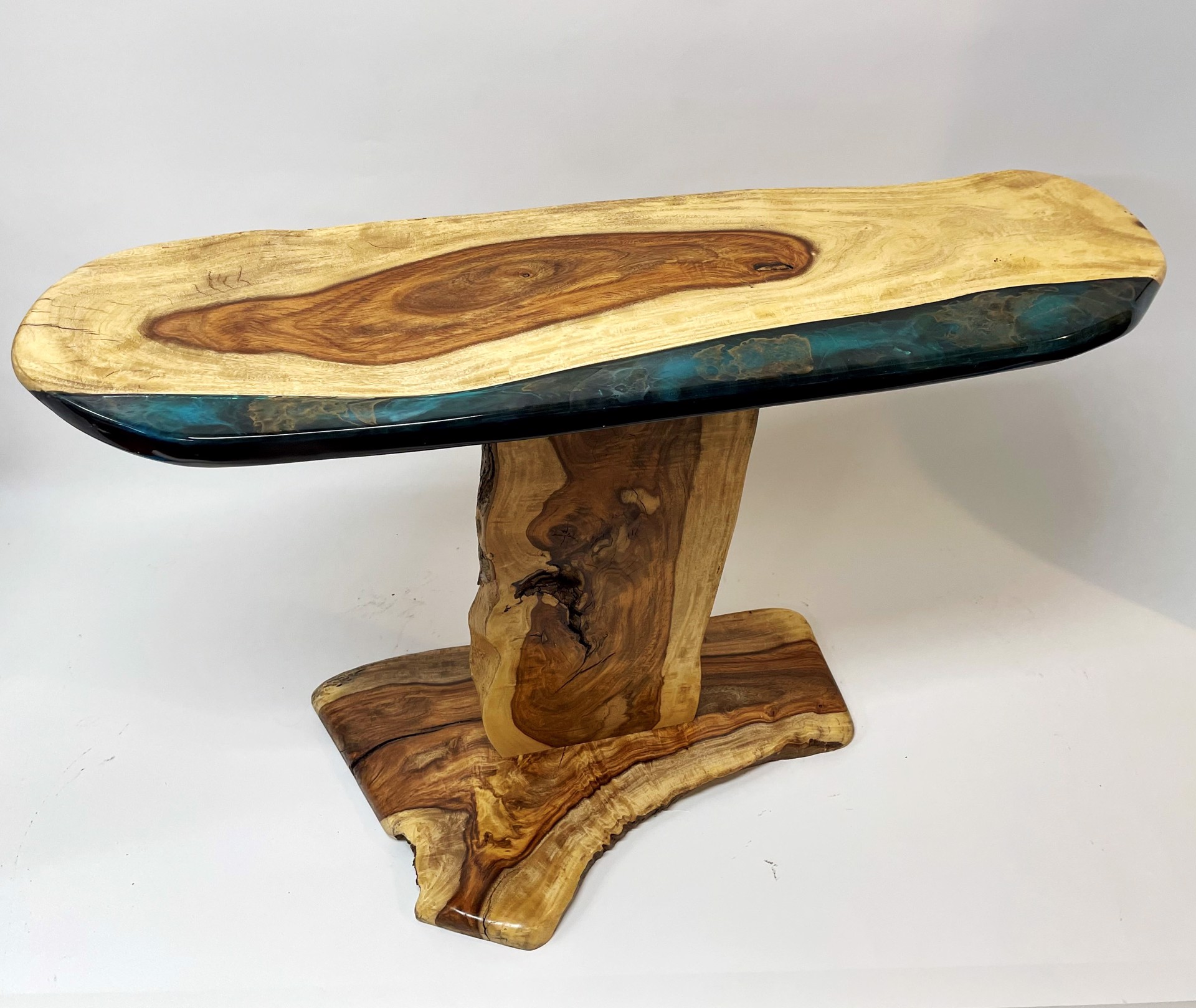 Indian Rosewood & Resin Console Table by Kirk Allan