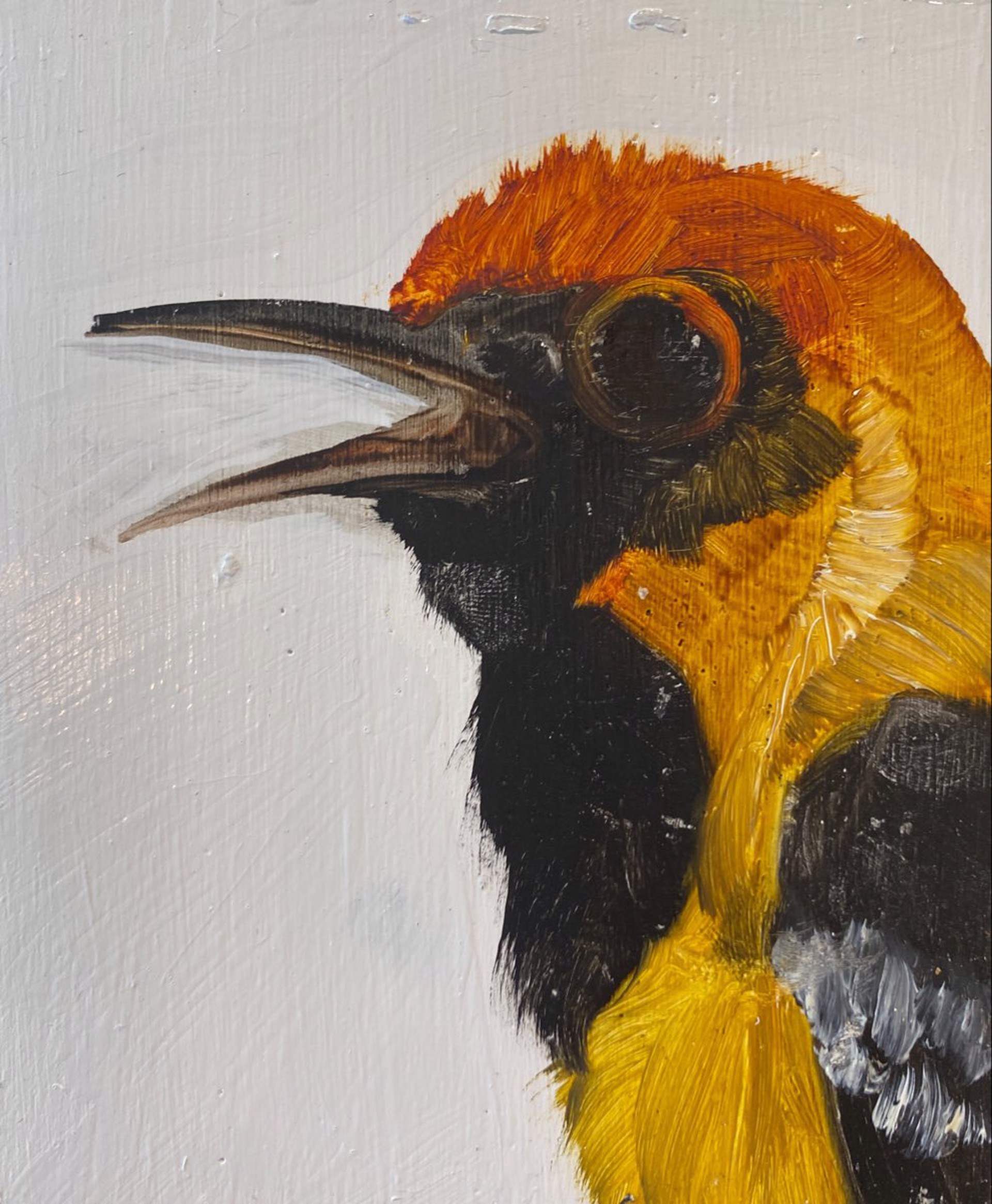 Bird Block (orange head) by Diane Kilgore Condon