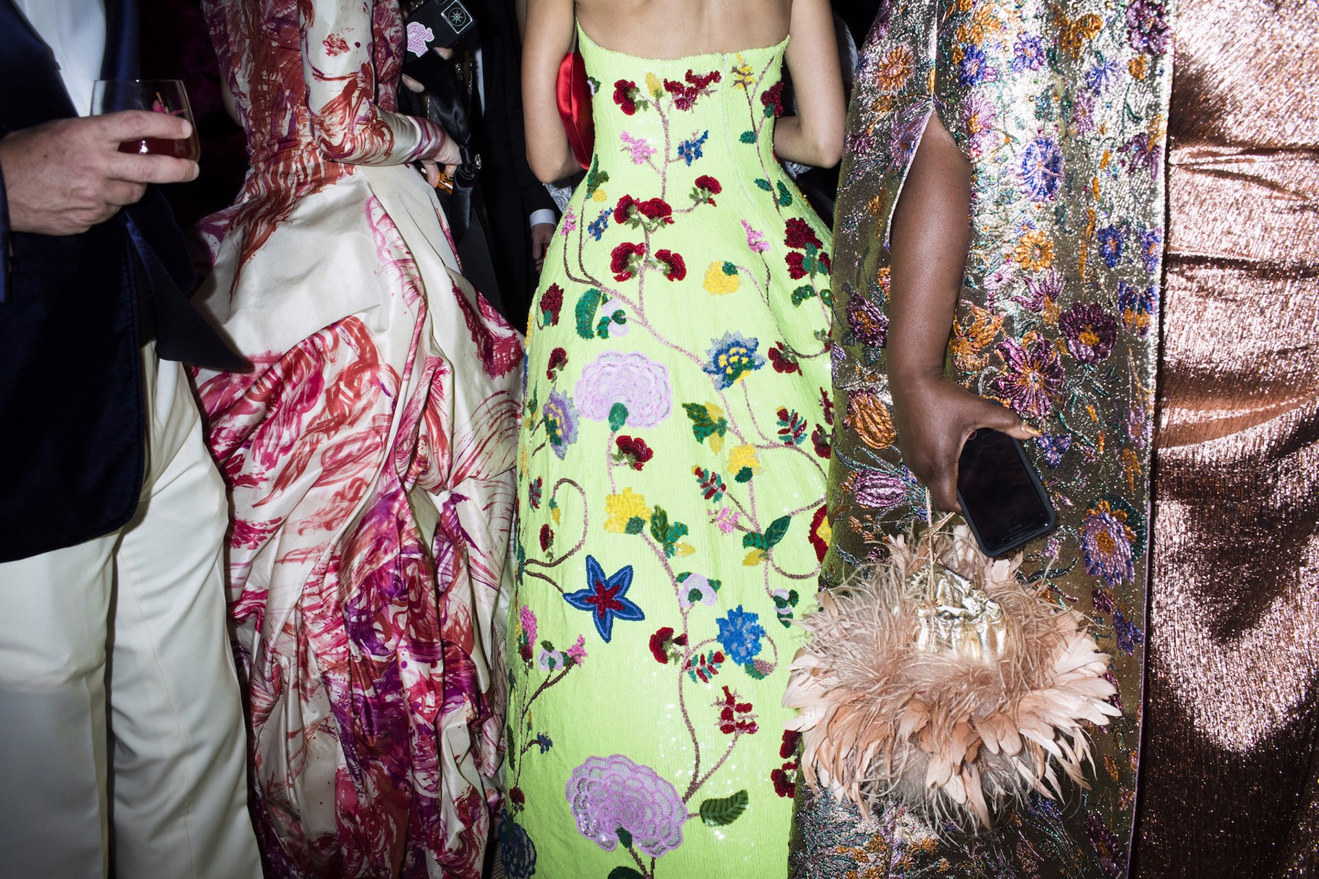 Dresses with Flowers, Met Gala series, NYC by Landon Nordeman