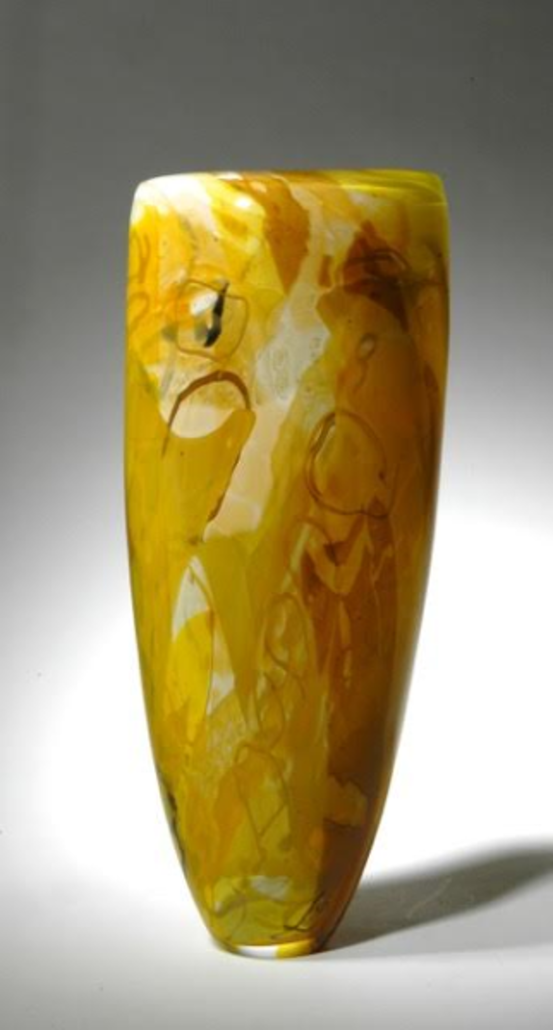 Tall Yellow Shard Vessel by Susan Rankin